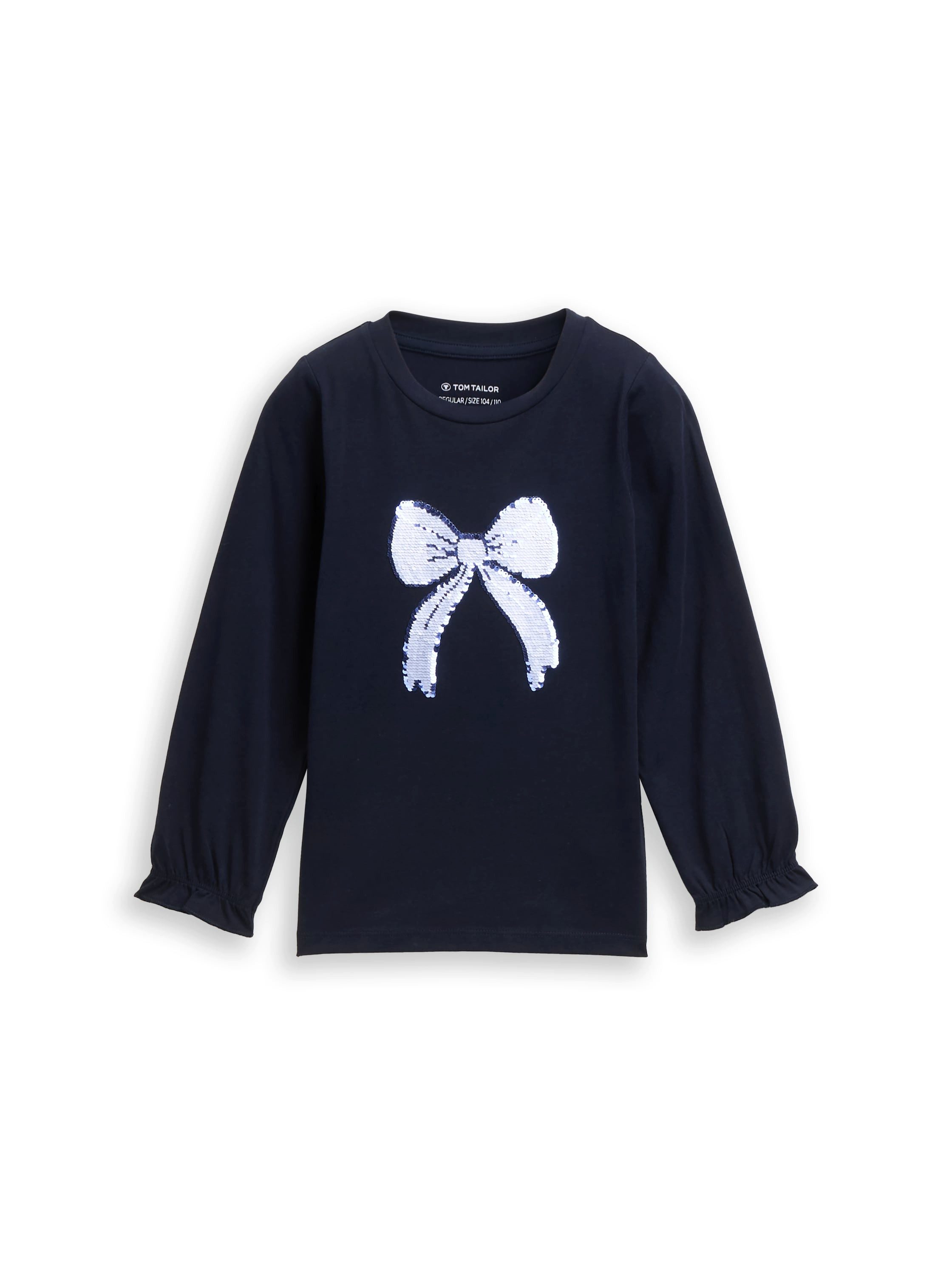 TOM TAILOR Langarmshirt mit Wendepailletten