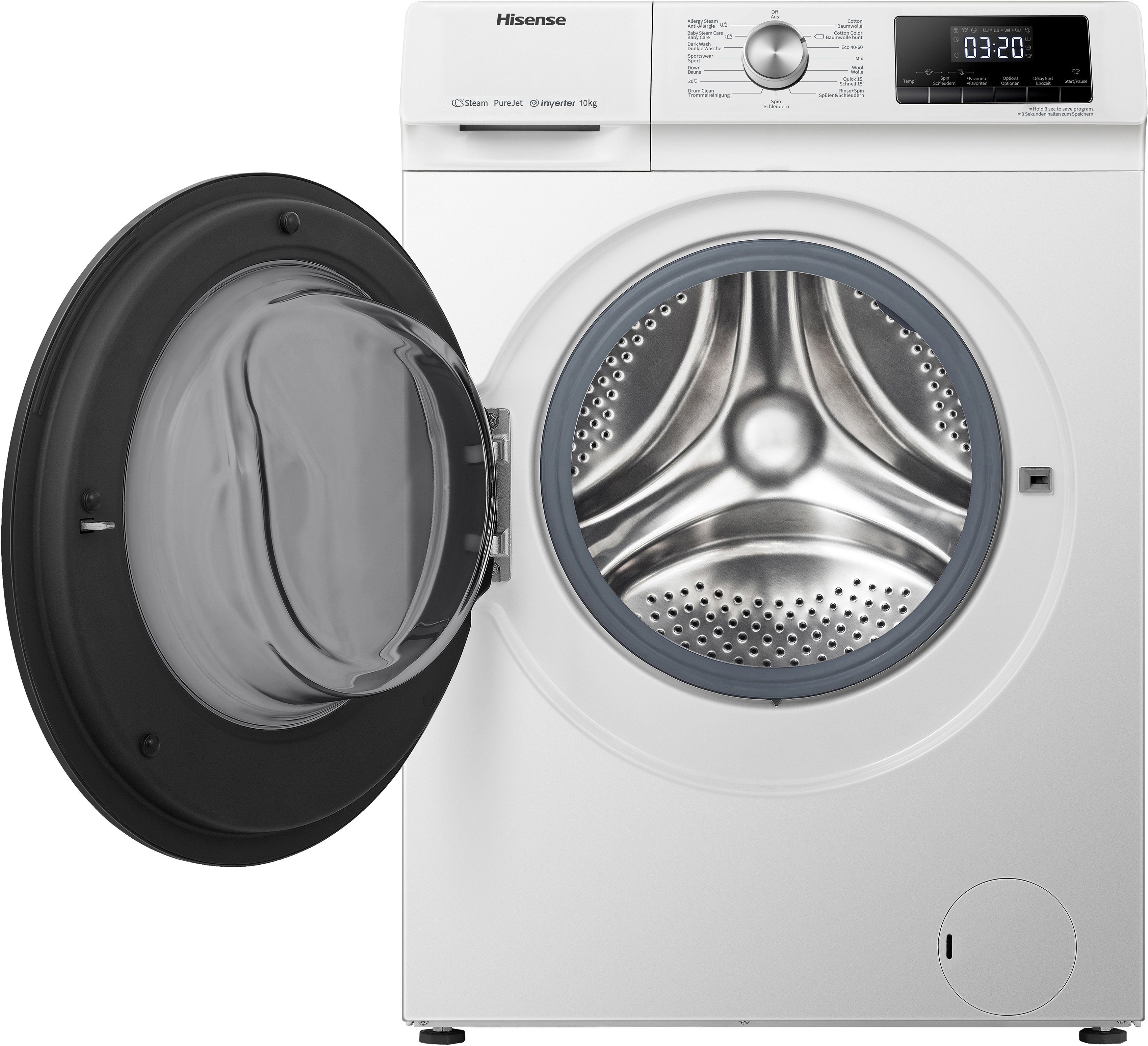 WFQA1014EVJM, Hisense WFQA1014EVJM U/min Waschmaschine 10 kg, 1400