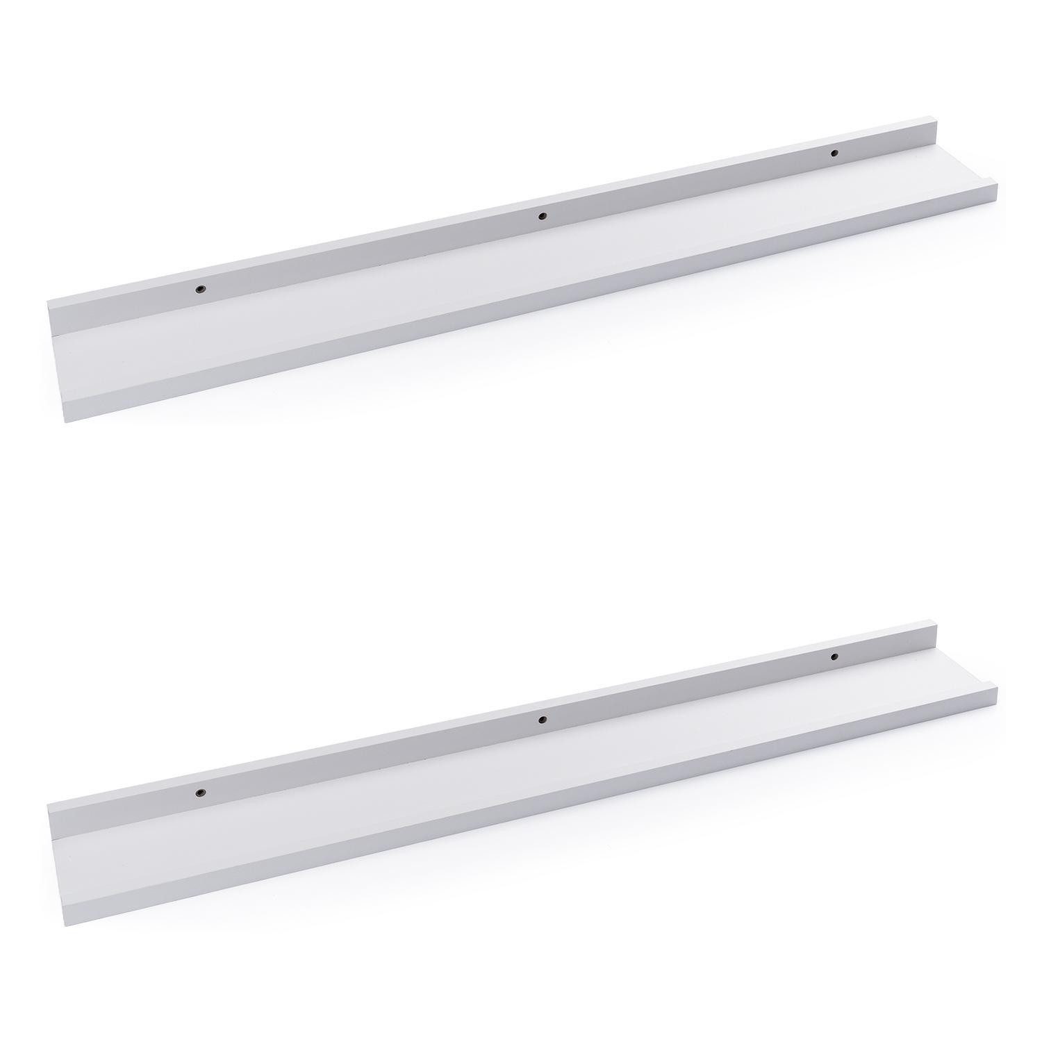 Home4You Deko-Wandregal Bilderleisten 2er Set, Spar-Set