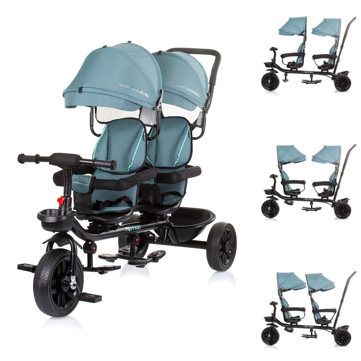 Babyshoppen Dreirad Geschwisterdreirad Tricycle Hip Hop, günstig online kaufen