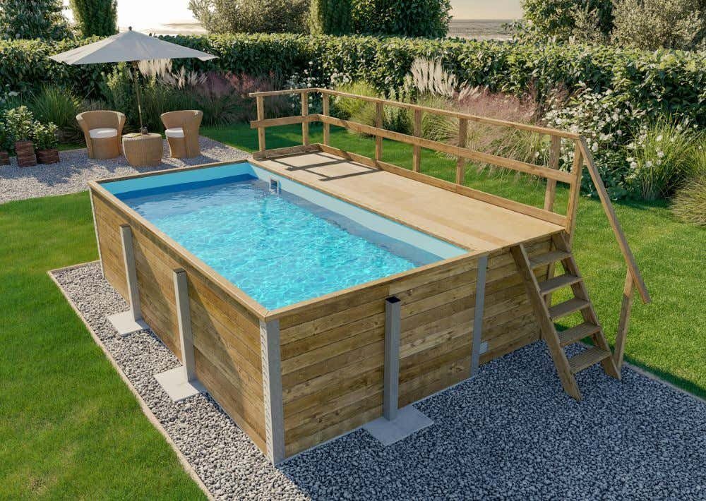 POOLCREW Pool »POOLCREW Massivholzpool "Exclusive Line" S Pool aus Holz«