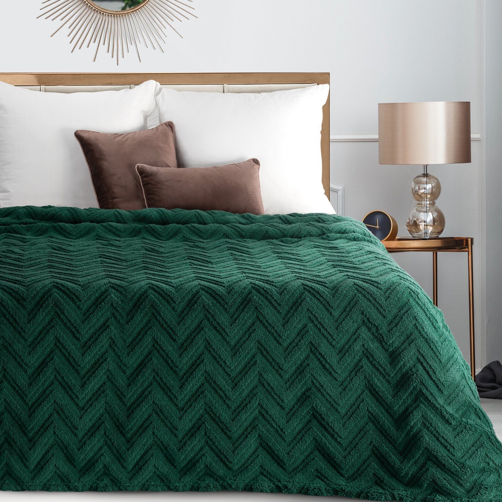 Wohndecke HYGGE Kuscheldecke mit Fischgrät-Struktur, Design91, Waffelmuster günstig online kaufen