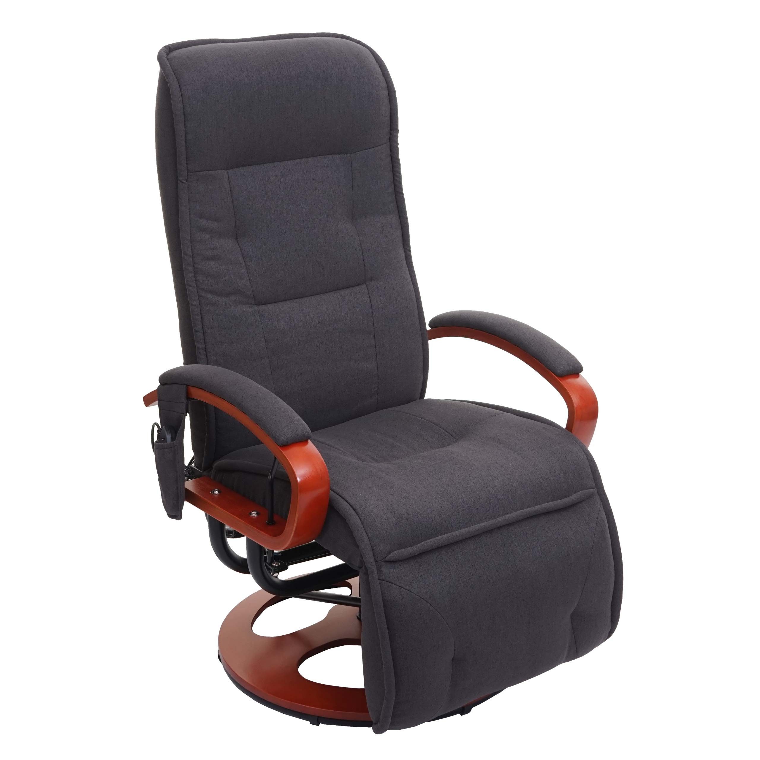 PROREGAL® Massagesessel Relaxliege ATHENE mit Massagefunktion, Bezugmaterial, Farbe, Rückenfläche verstellbar, 360° drehbar, 8-Punkt-Massage