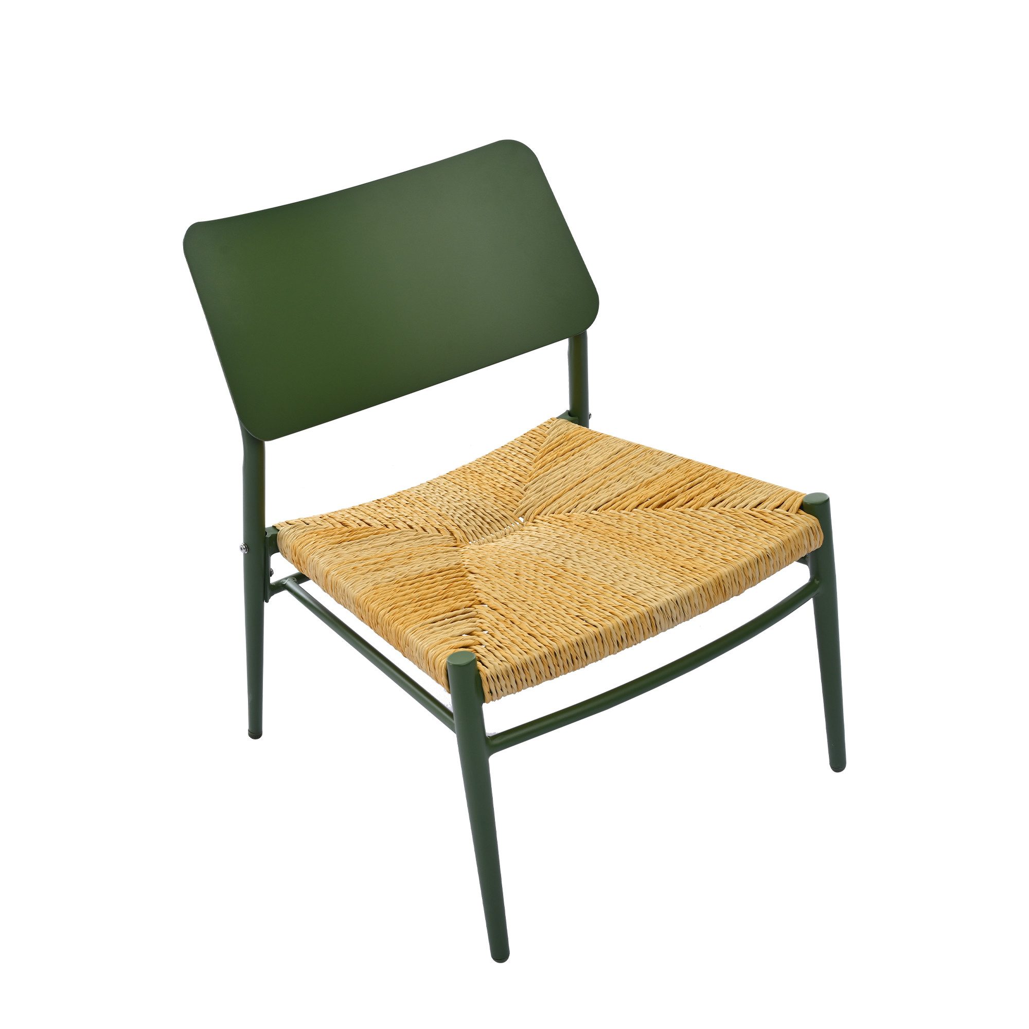 Sitzgruppe, (3-tlg., Gartenmöbel-Set mit Couchtisch und 2 Stühlen), Sitzgarnitur aus Aluminium, Sitze aus Polyrattan, für Balkon Terrasse