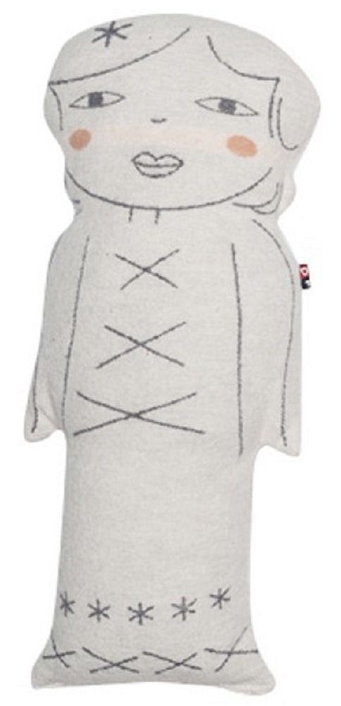 DAVID FUSSENEGGER Dekokissen gefüllt Silvretta 'Engel' 23 x 46 cm Rohweiß