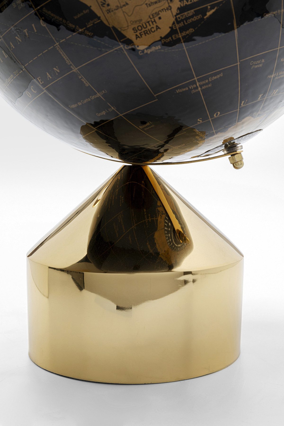 Kare Design Dekoobjekt Deko Objekt Globe Top Gold 47cm