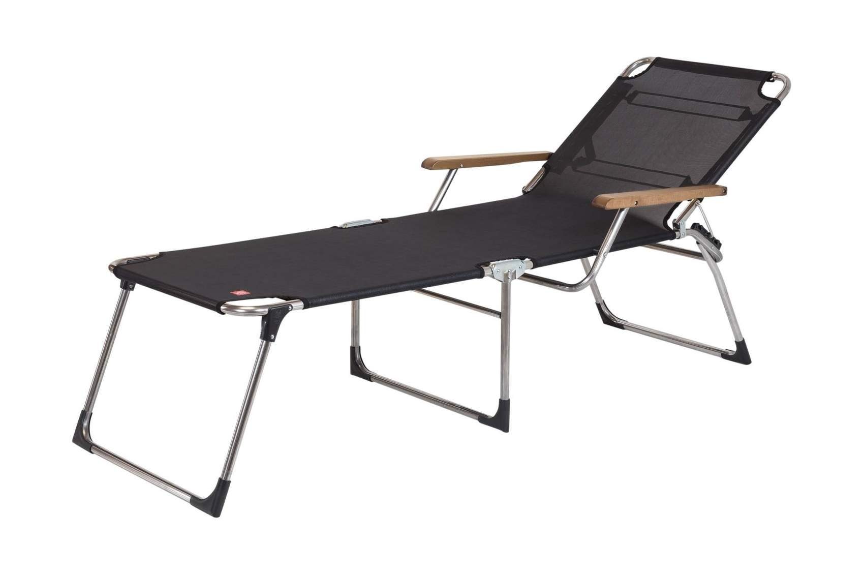 Fiam Gartenliege Sonnenliege Amigo 40 plus Schwarz mit Armlehne von FIAM