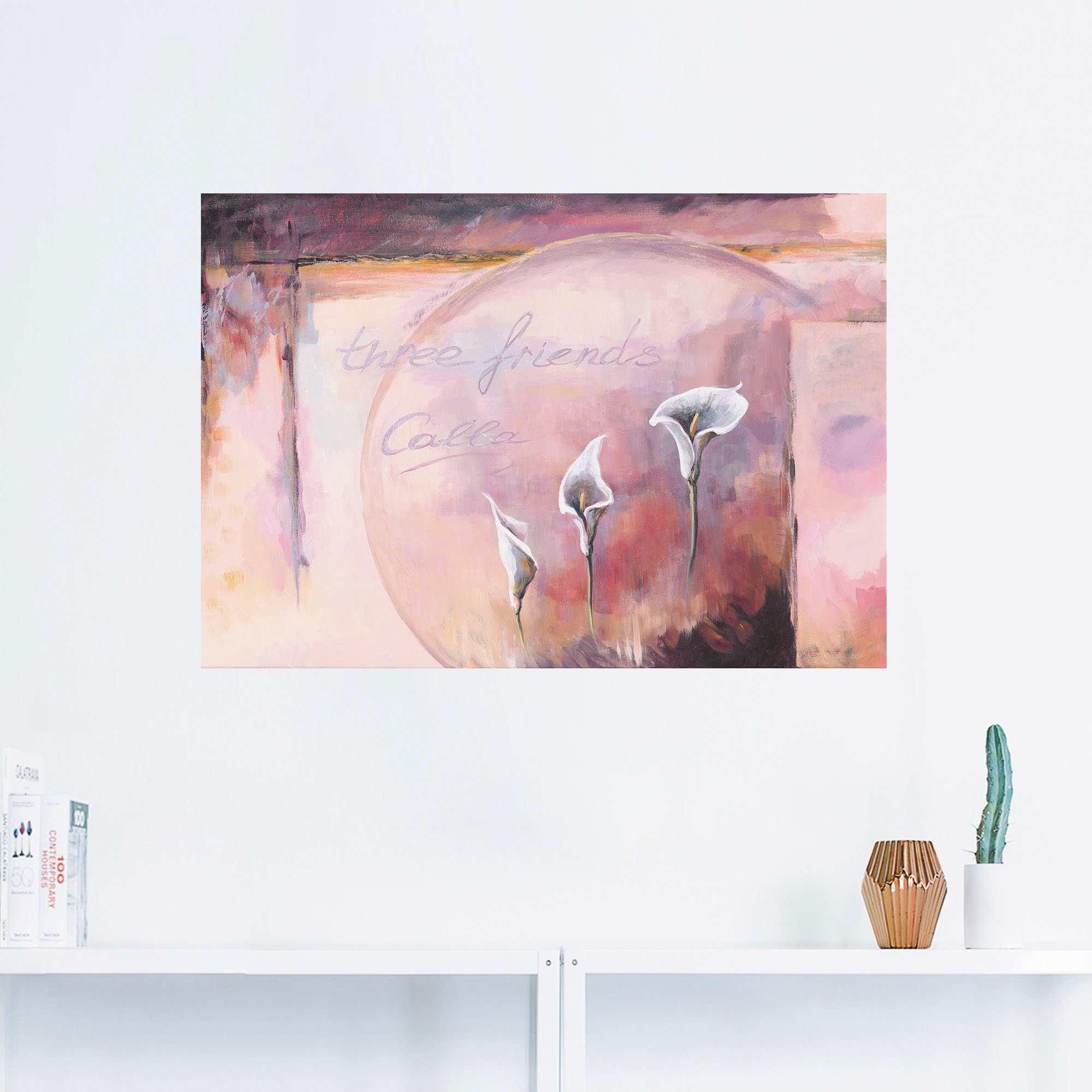 Artland Wandbild »Calla«, Blumenbilder (1 Stück), in vielen Größen & Produktarten - Alubild / Outdoorbild für den Außenbereich, Leinwandbild, Poster, Wandaufkleber / Wandtattoo auch für Badezimmer geeignet-HomeTrends