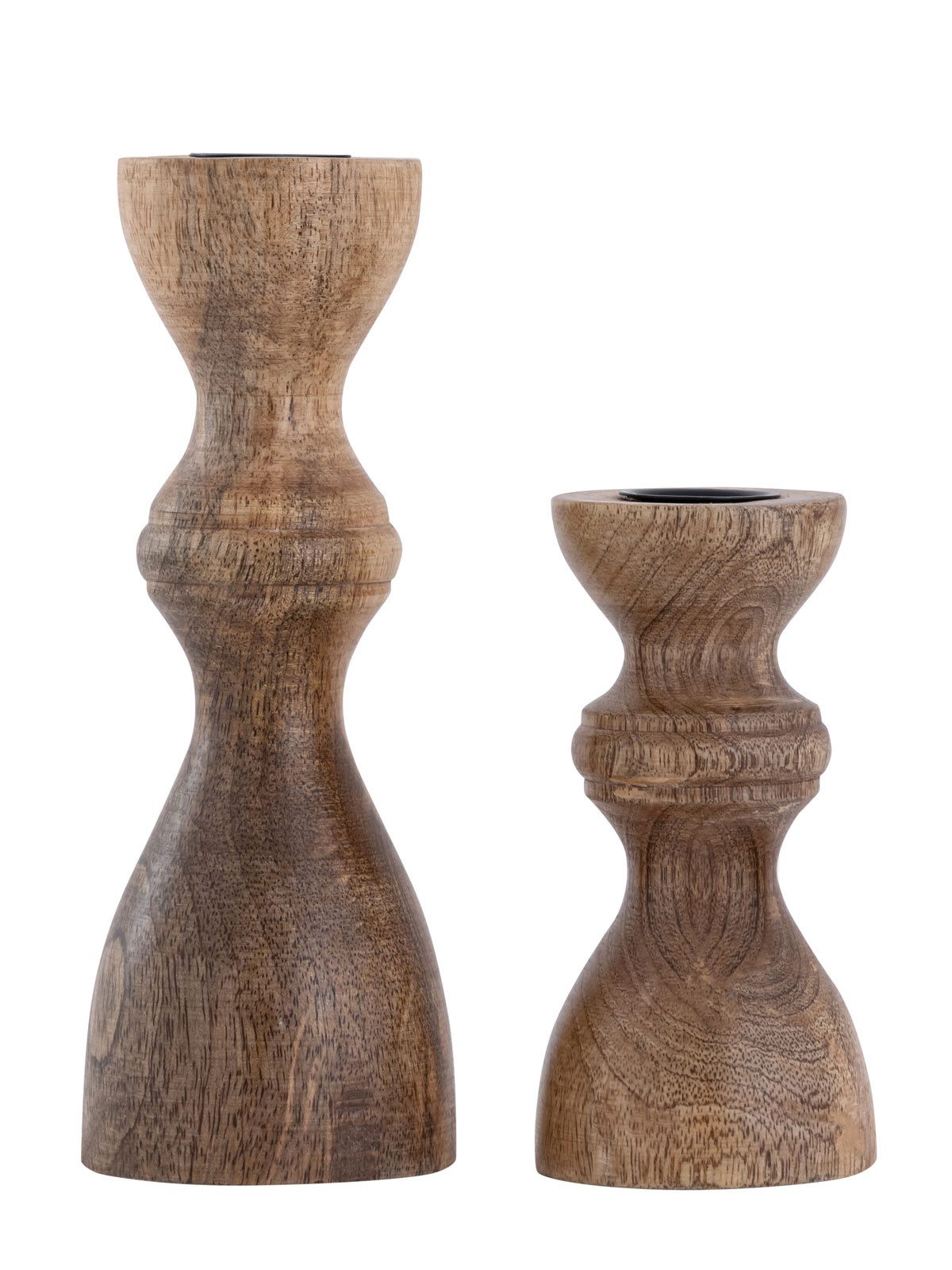 Amagohome Kerzenhalter Kerzenständer 2er Set Stabkerzen Kerzenhalter H20/13x6cm rund Kerzenle