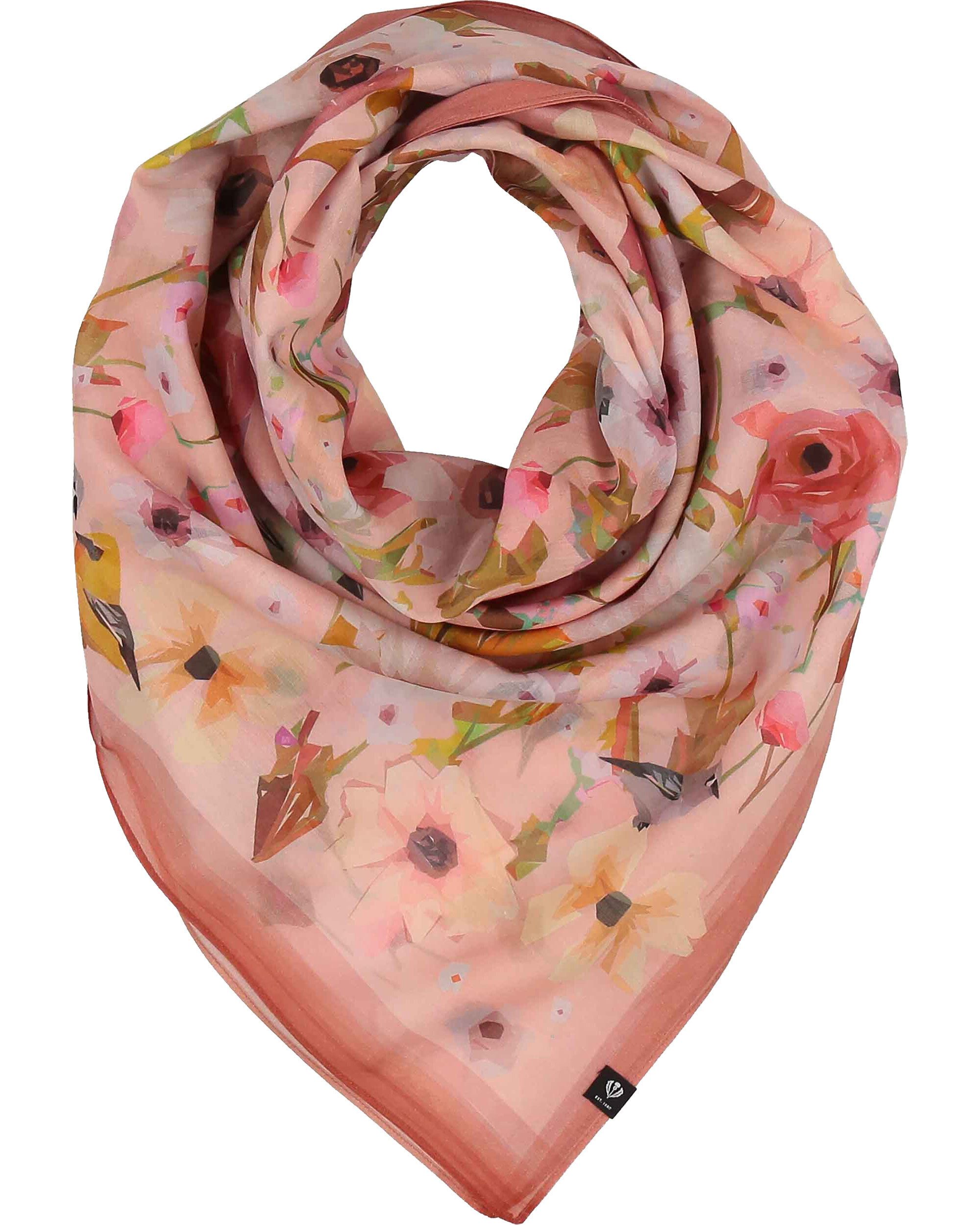 Fraas Modetuch Tuch mit Blüten und Vögeln in Seidenmischung, (keine)