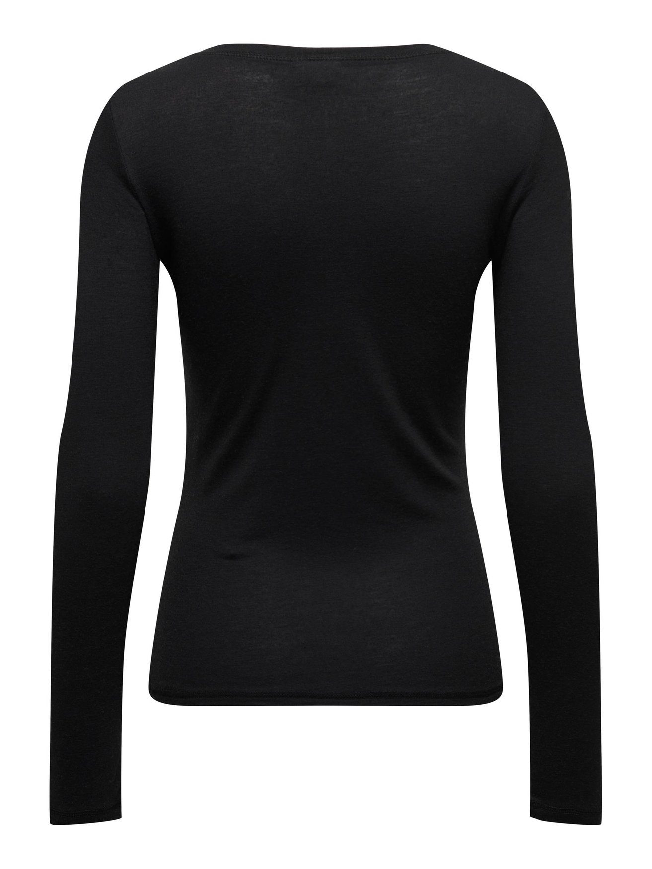 Langarm Pullover JDYSUMA Dünner in de 6403 JACQUELINE Shirt YONG T-Shirt Schwarz-2 Basic