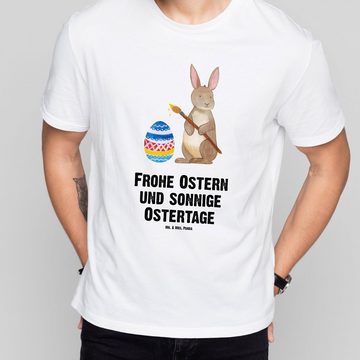 Mr. & Mrs. Panda T-Shirt Hase Eiermalen - Weiß - Geschenk, Ostern, Tshirt, T-Shirt mit Spruch, (1-tlg)