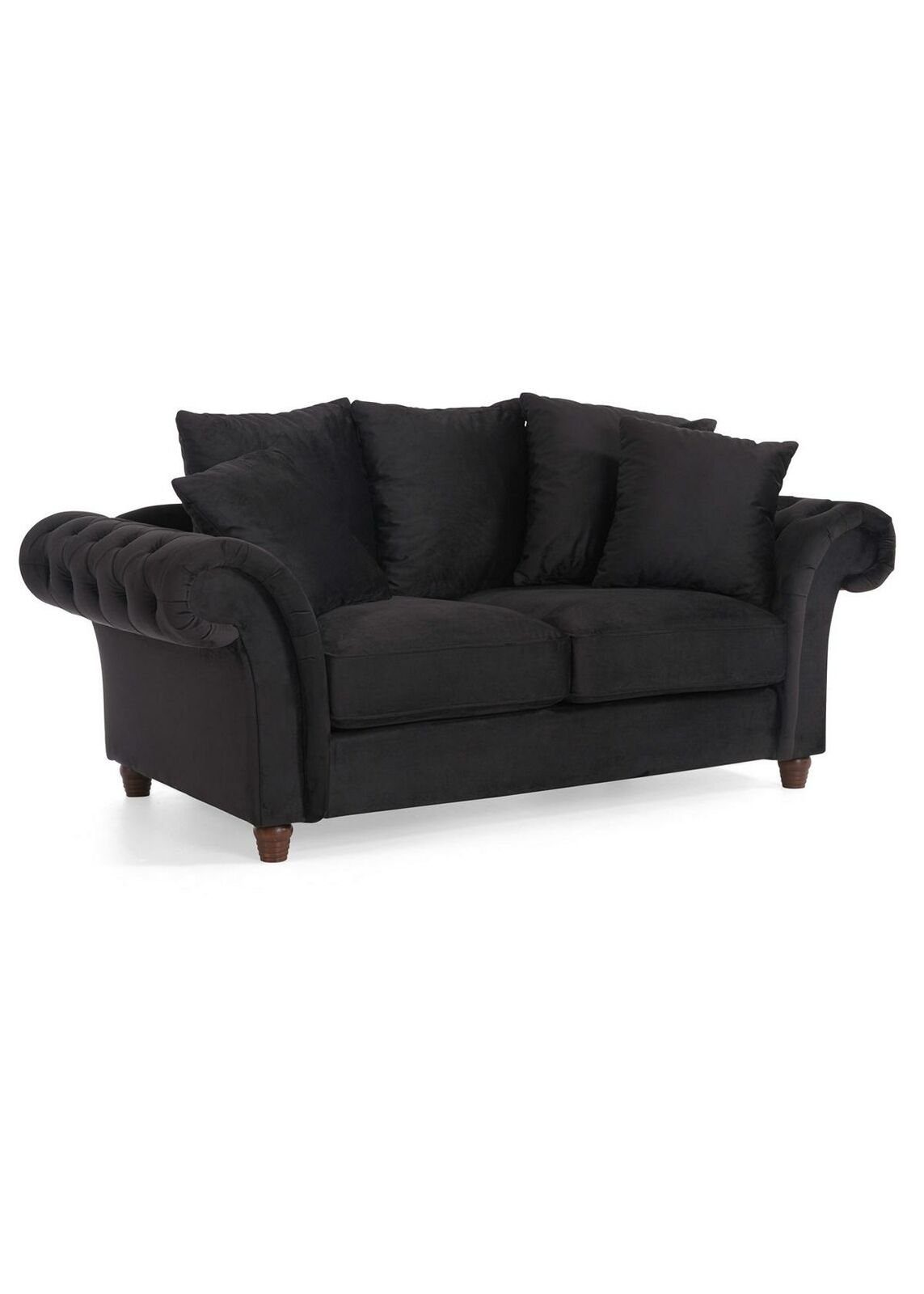 JVmoebel Sofa Design Sofa 2 Sitzer Chesterfield Stoff Couch Sofa Polster Sofa, Made in Europe