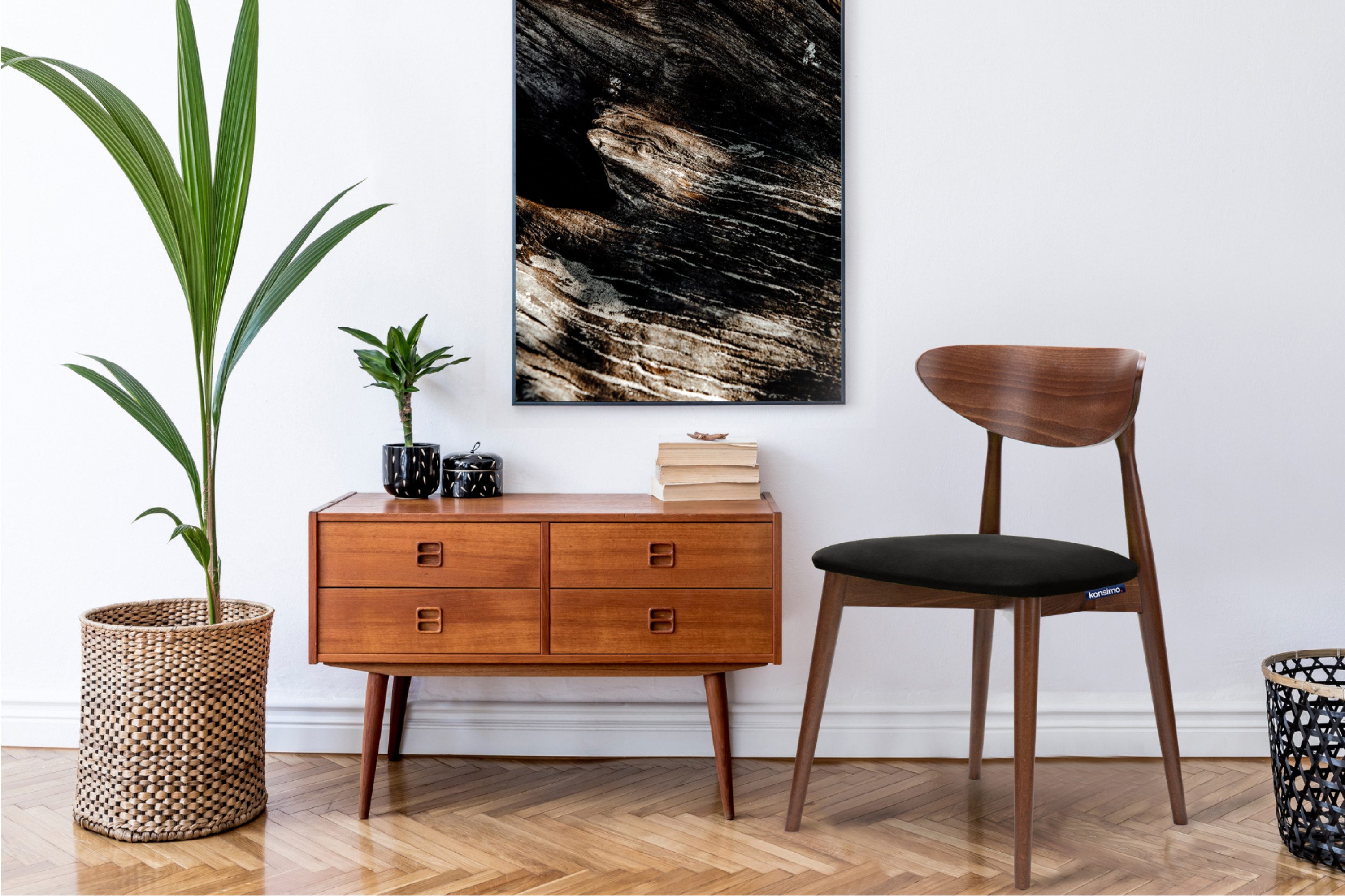 KONSIMO® Holzstuhl RABI Küchenstuhl Esstischstuhl Esszimmerstuhl günstig online kaufen