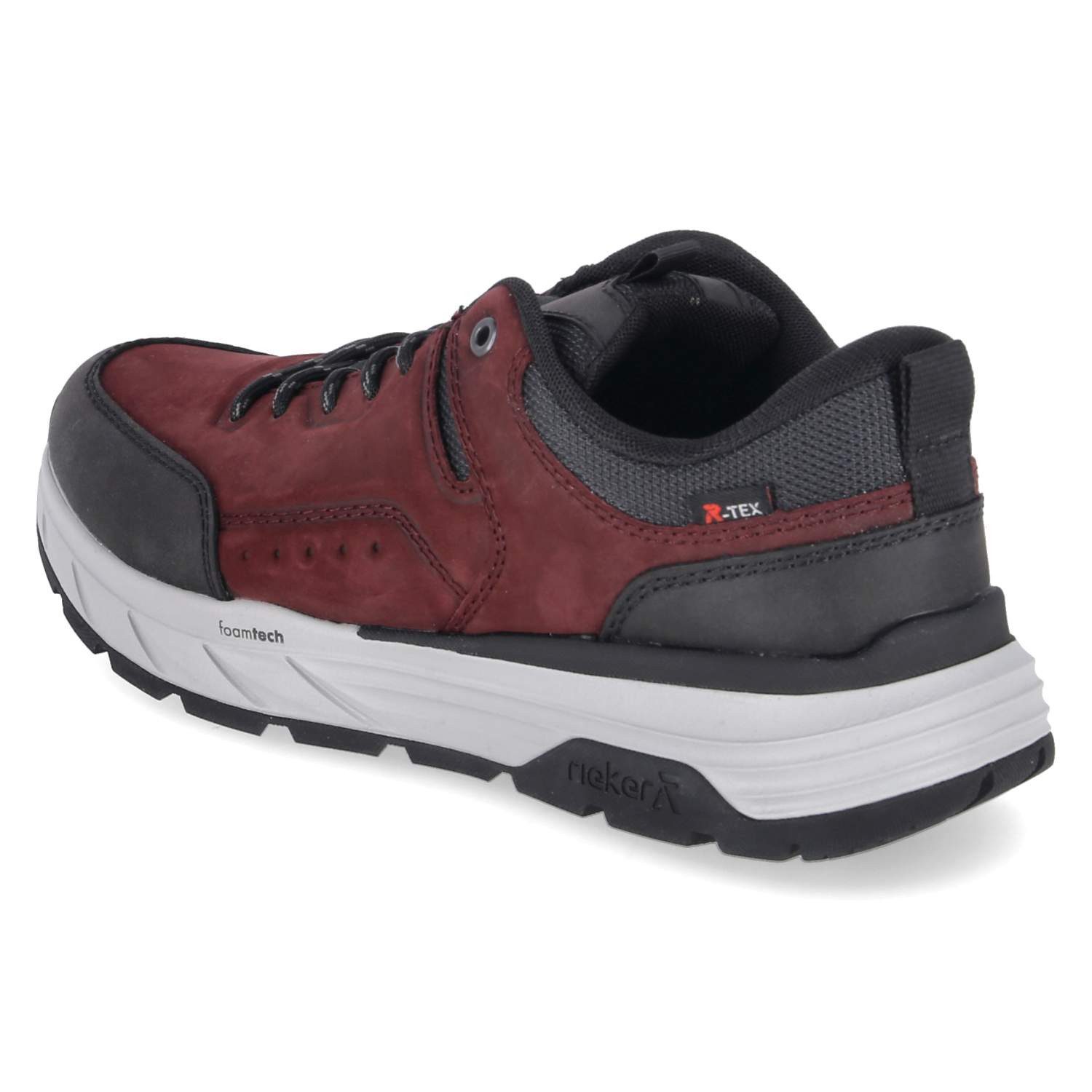 Rieker Rieker 06103-35 Herren Leder & Textil red Schnürschuh