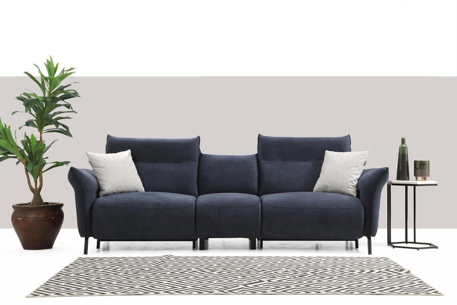 JVmoebel 4-Sitzer Designer Sofa Couch Polstersofa Sitzer Modern Wohnzimmer Luxus, 1 Teile, Made in Europa
