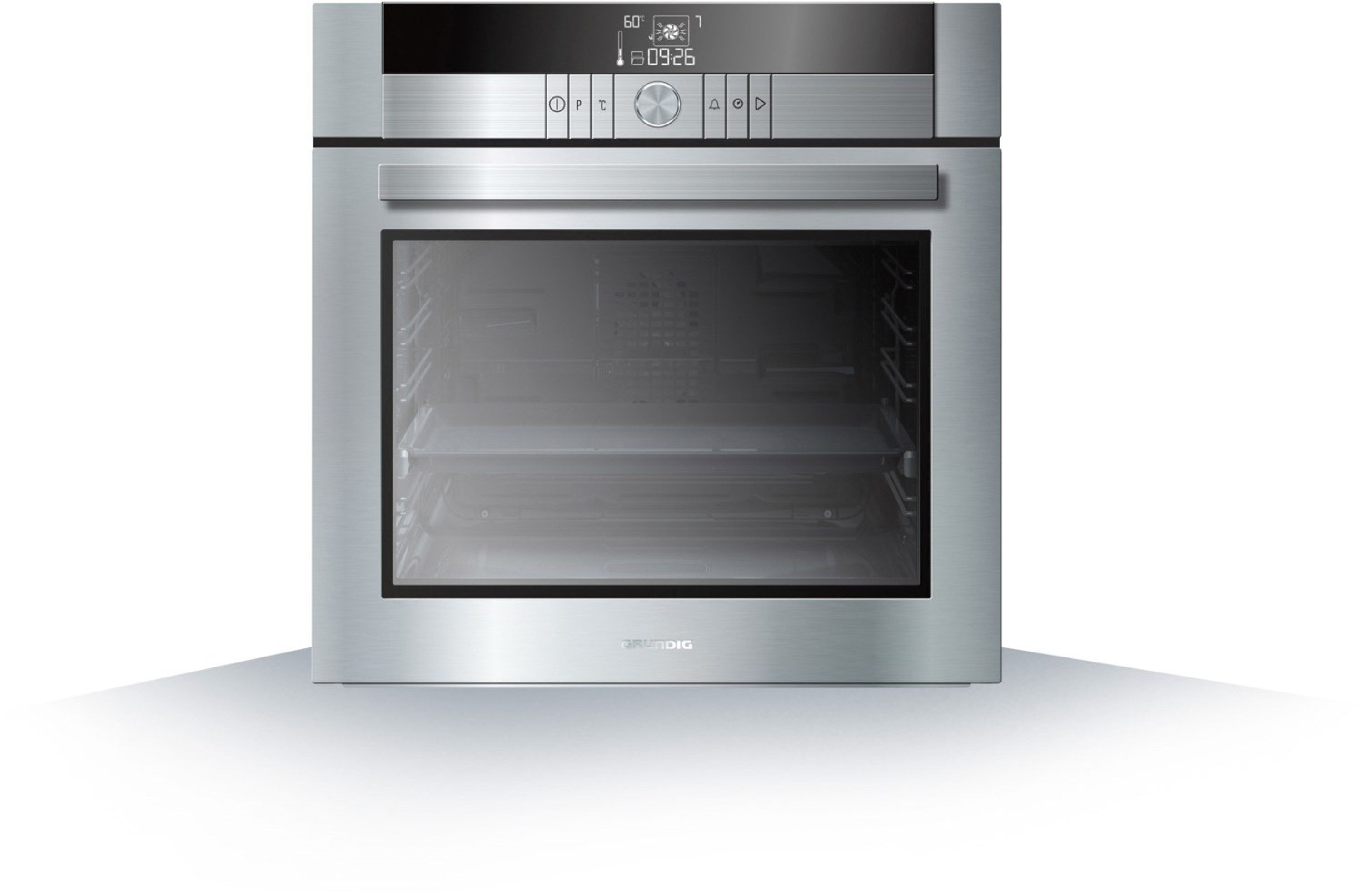 Grundig Einbaubackofen Grundig Einbaubackofen Pyrolyse 70Liter 12Heizarten Heißluft, mit 1-fach-Teleskopauszug, Pyrolyse-Selbstreinigung, Booster-Funktion, Schnellaufheizung, Cool-Touch-Door