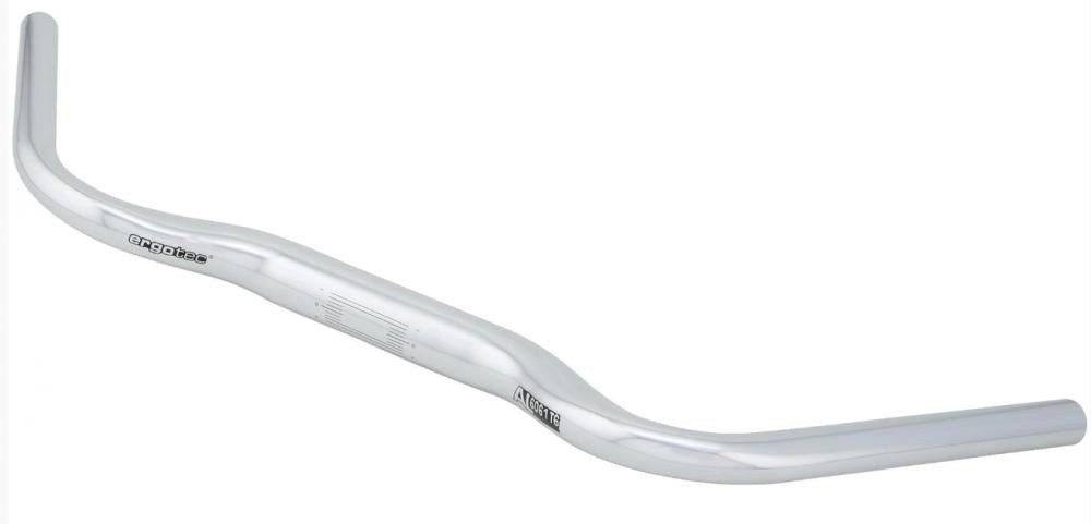 Fahrradlenker Ergotec Lenker Aerowing 2 Ø 31.8 mm 640 mm Höhe 20 mm 48° silber