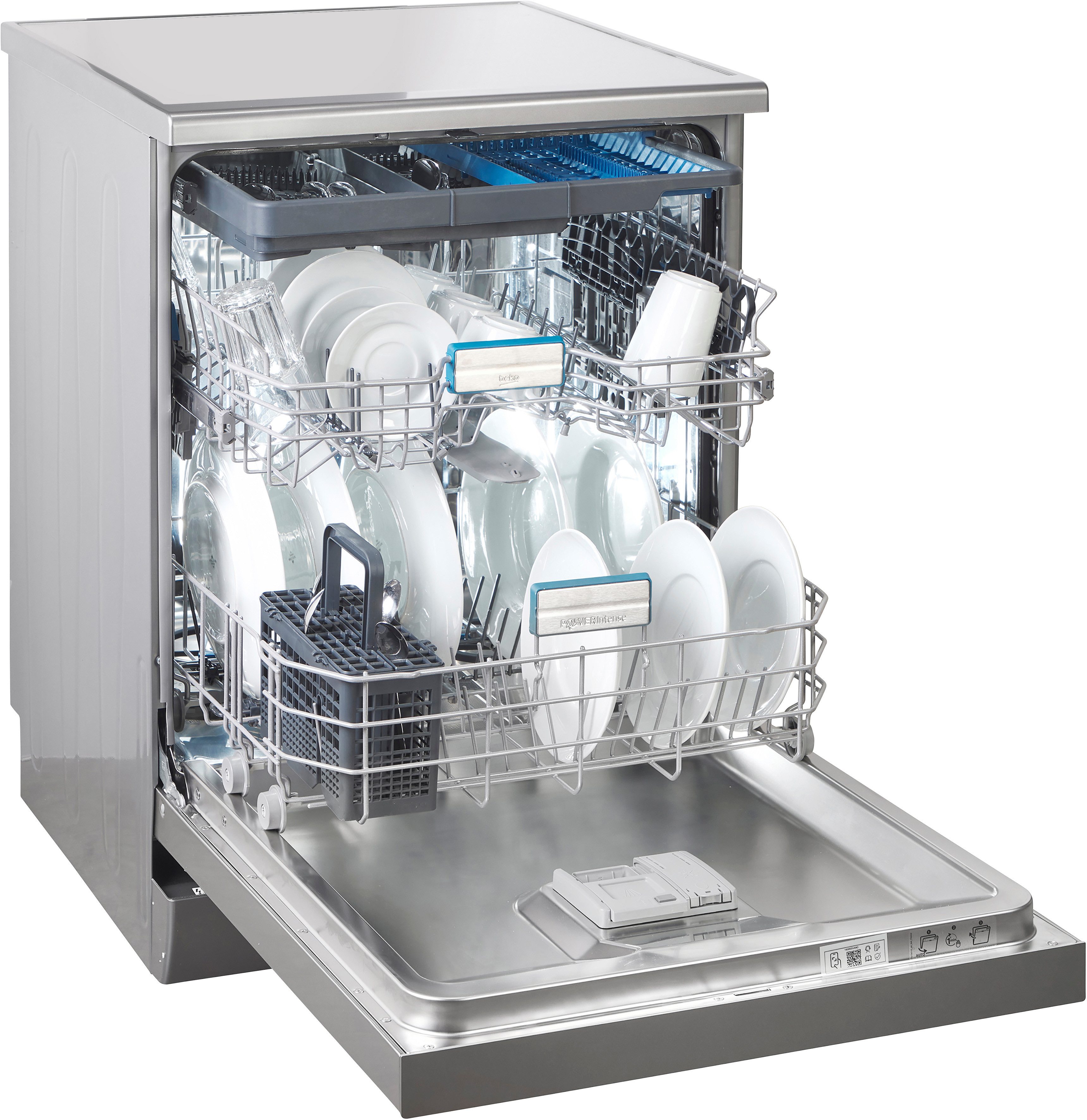 BEKO Standgeschirrspüler BDFN36462XP, 8,5 l, 14 Maßgedecke, Die PowerIntense-Technologie sorgt für herausragende Spülergebnisse