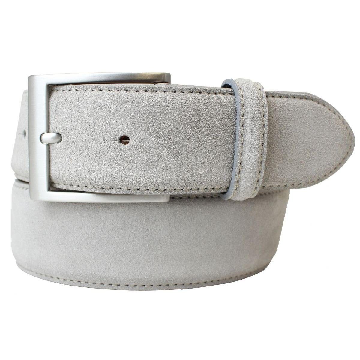 BELTINGER Ledergürtel Hochwertiger Gürtel mit Edelstahl-Gürtelschnalle aus Veloursleder 4 cm (1-St)