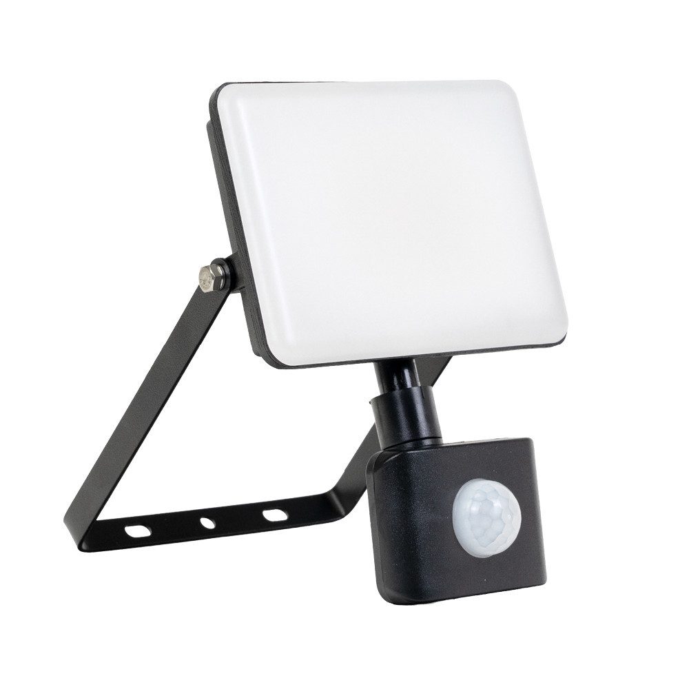 LUXULA LED Flutlichtstrahler LUXULA LED Fluter 50 W 4000 K Neutralweiß Schwarz, LED fest integriert, Neutralweiß