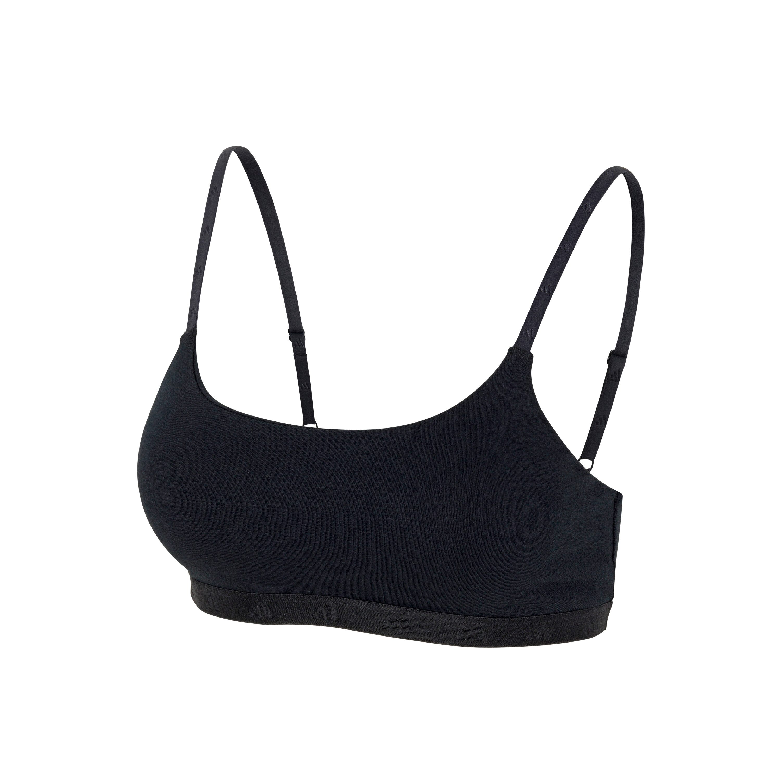 adidas Sportswear Bralette-BH Active Essentials Cotton mit verstellbaren Trägern und herausnehmbaren Pads
