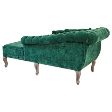 Mirabeau Sofa Chaiselongue Viviani dunkelgrün