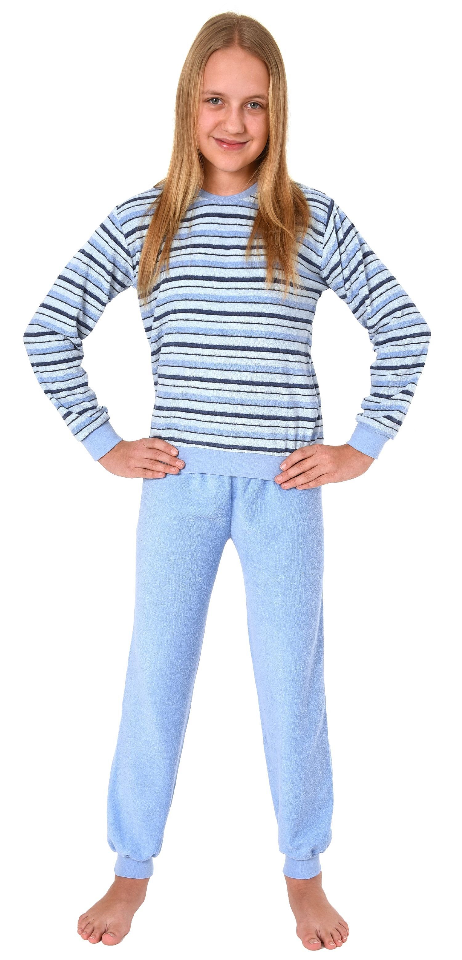 Normann Pyjama »Toller Mädchen Frottee Pyjama Schlafanzug langarm mit  Bündchen - 291 401 13 572« online kaufen | OTTO