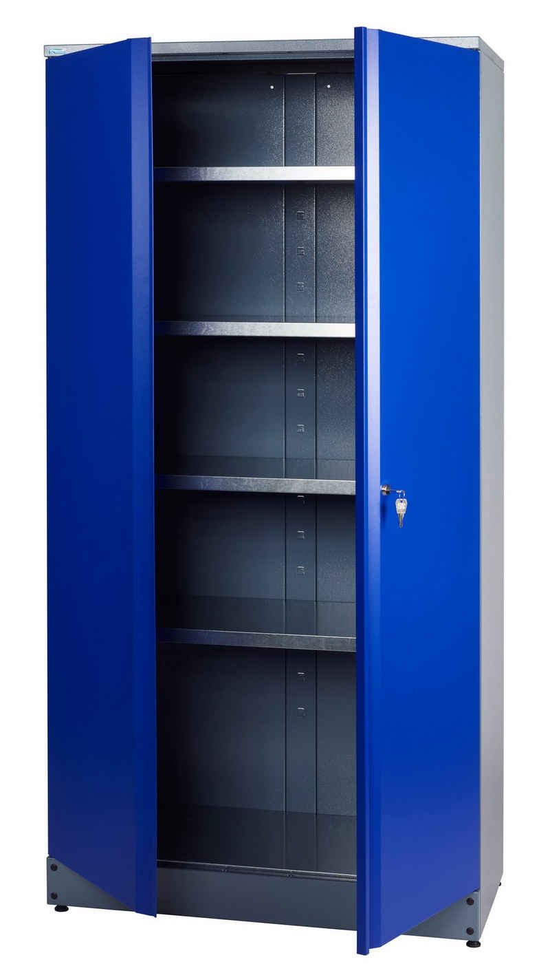 KÜPPER Hochschrank 70297, 91x180x45 cm, 2-türig, inkl. 4 Fachböden, ultramarineblau