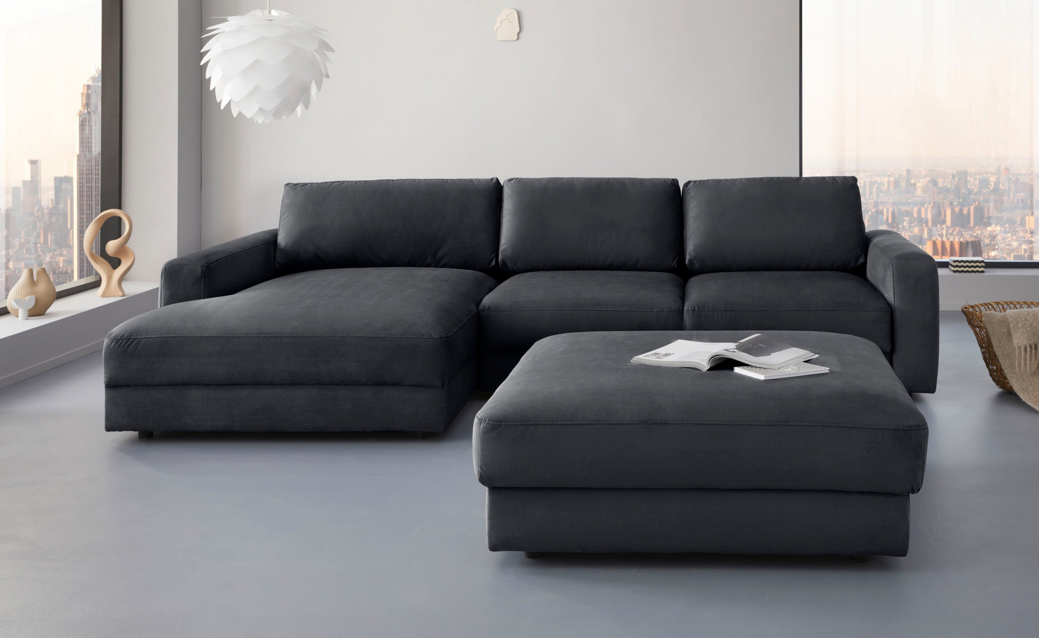 PLACES OF STYLE Ecksofa "Bloomfield, bequem und elegant, OTTOs Choice, Brei günstig online kaufen