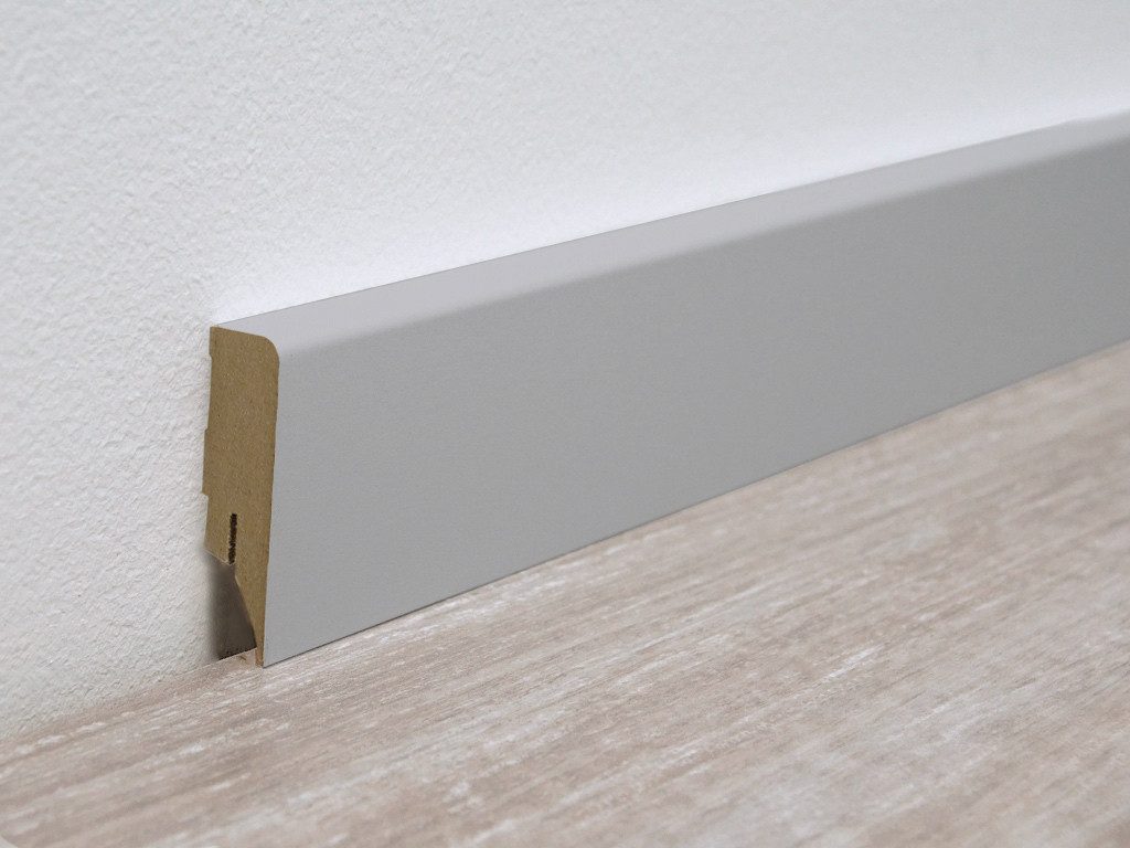 PROFI Sockelleiste Sockelleiste Grau Dekor (MDF-Kern), L: 250 cm
