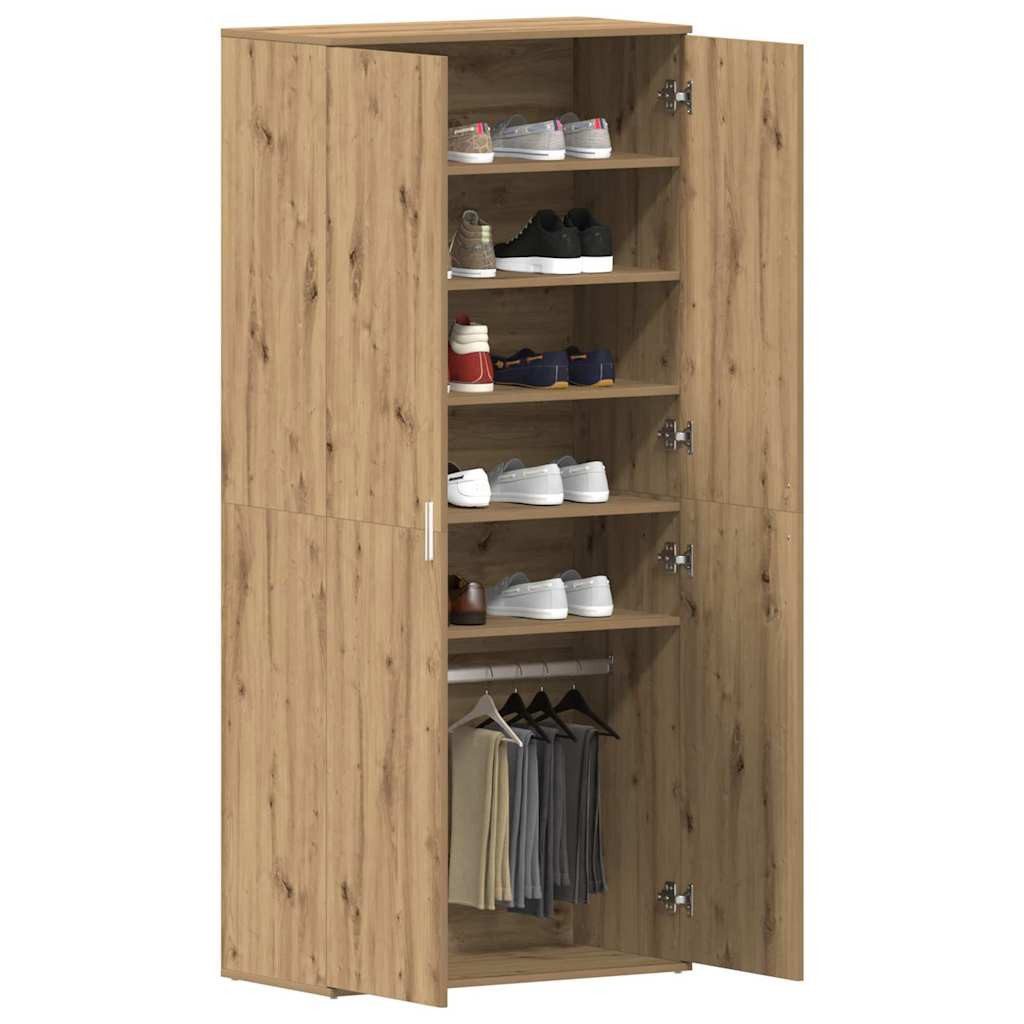 vidaXL Schuhregal Schuhschrank mit Tür Braun günstig online kaufen