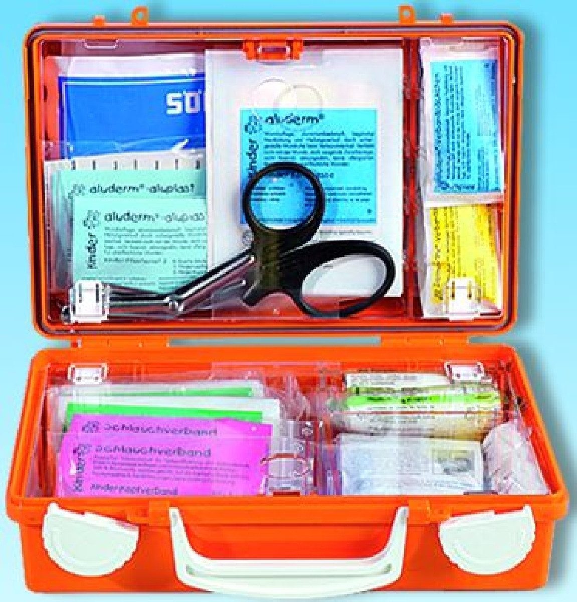 Söhngen Erste-Hilfe-Set Erste-Hilfe-Koffer Quick-CD Kombi orange 'Schule' orange