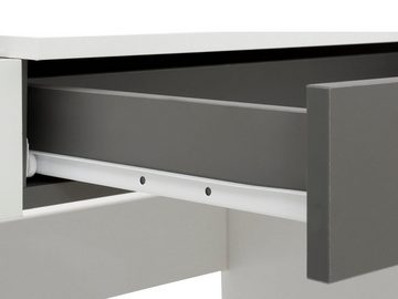 loft24 Schreibtisch Clever, mit Schublade und Magnettafel, Breite 110 cm, Made in Europe