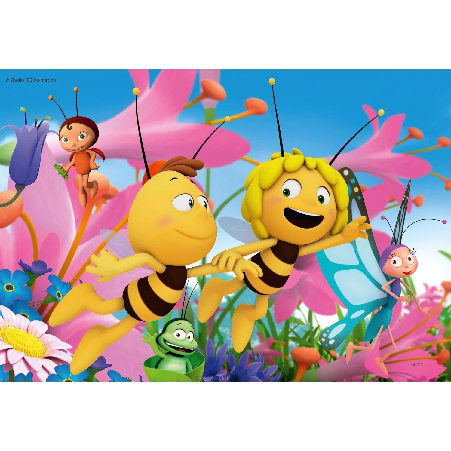 Ravensburger Puzzle Die kleine Biene Maja Puzzle 2 x 24 Teile, 24 Puzzleteile