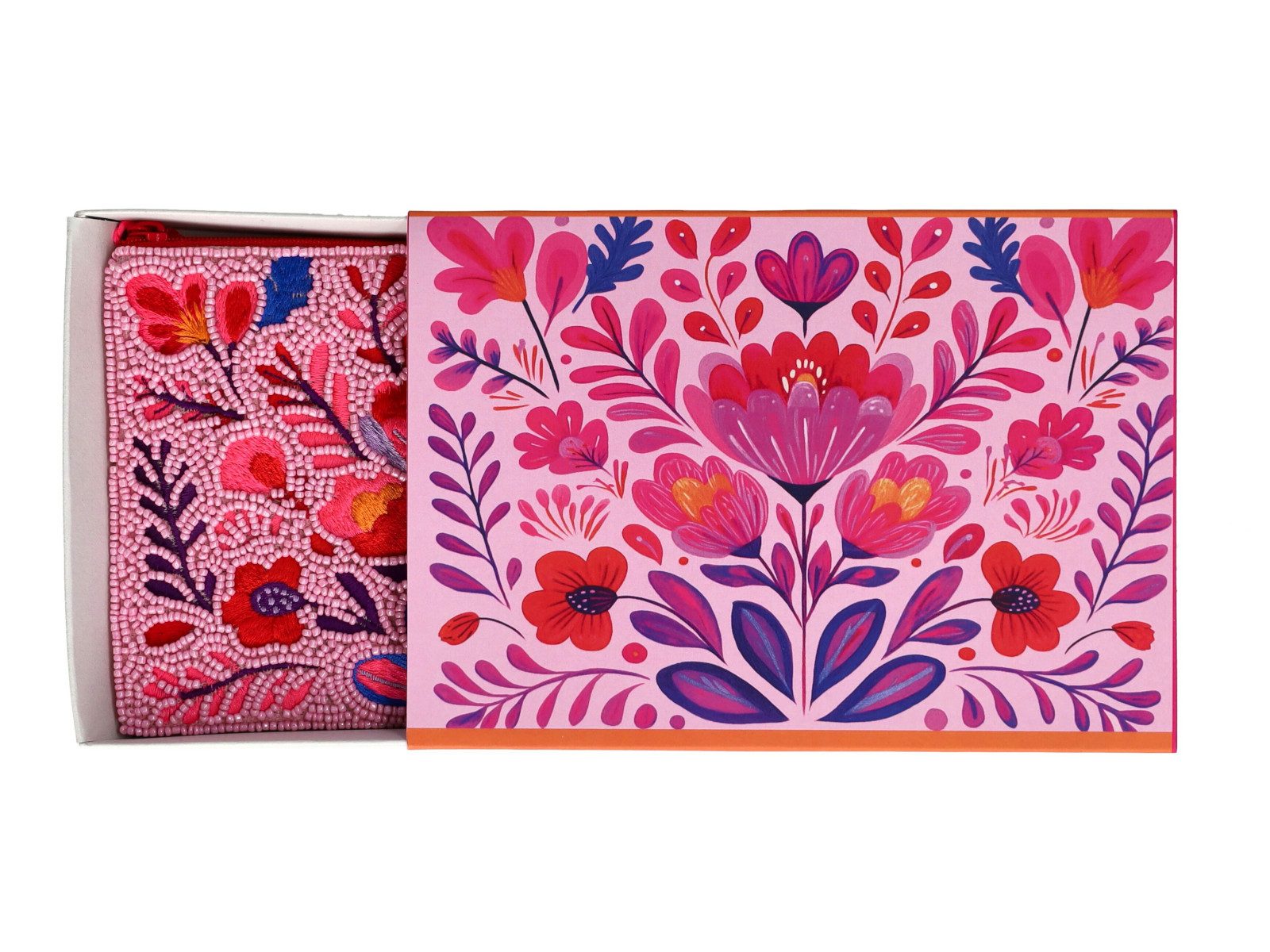 Giftcompany Kosmetiktasche Elodie Kosmetiktasche M Blumen pink 18cm