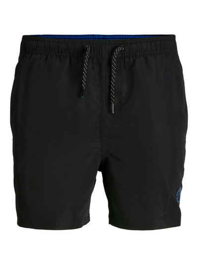 Jack & Jones Badeshorts JPSTFIJI JJSWIM SOLID SN LY gut geschnittene Schwimm-Shorts für den Strand aus recyceltem Garn