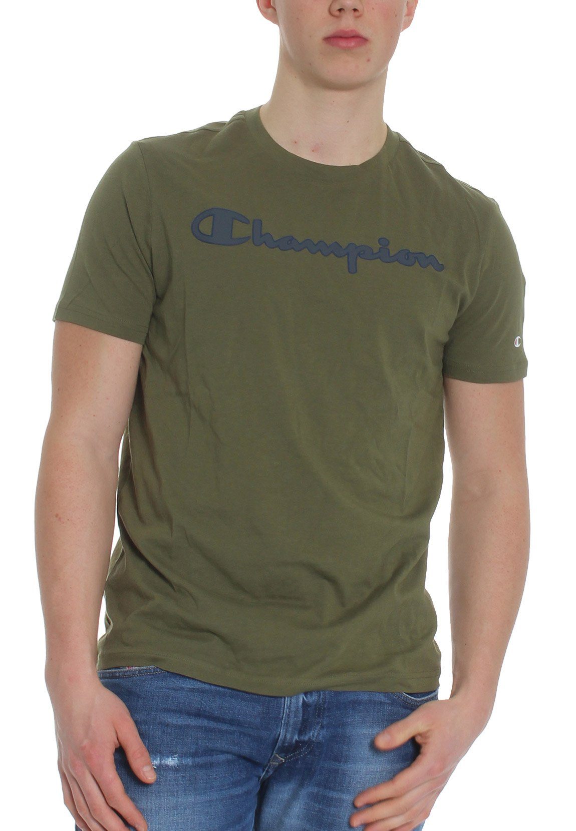 Champion T-Shirt Champion T-Shirt Herren 213481 F19 GS550 WMS Khaki | T-Shirts