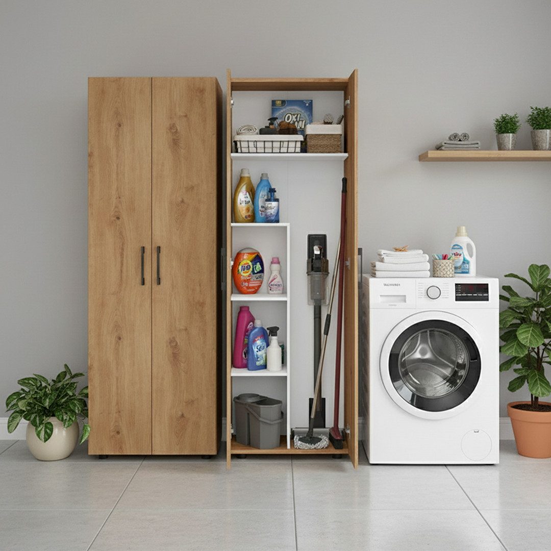 Bellamio Mehrzweckschrank Apol (Eichenoptik) Besenschrank mit günstig online kaufen