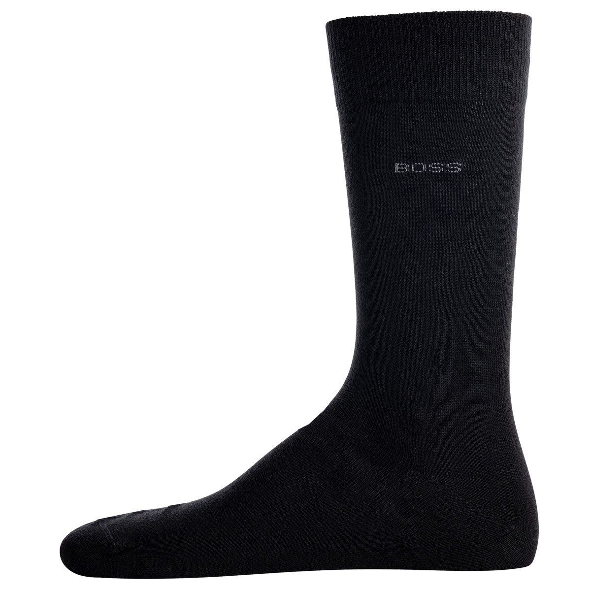 2P Kurzsocken Herren - Socken, RS Pack Uni Schwarz BOSS 2er CC
