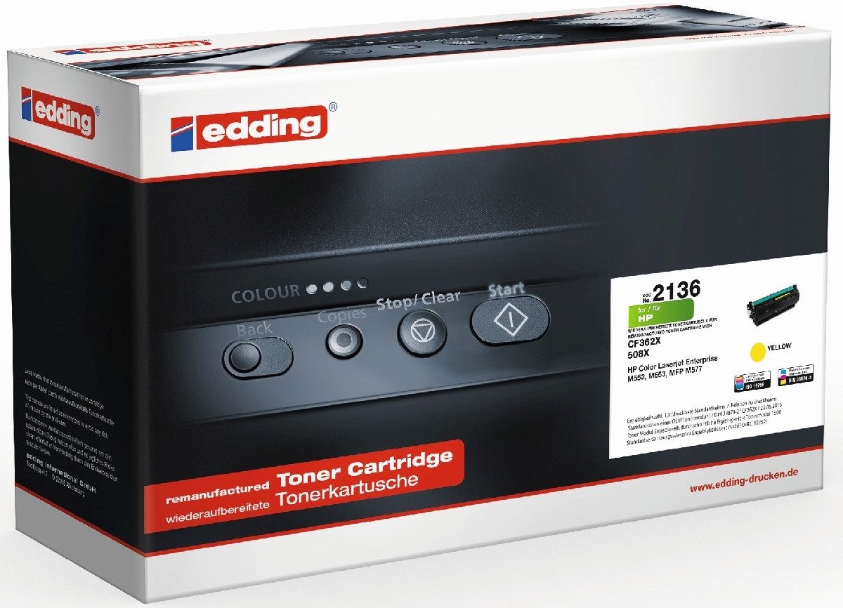 edding Tonerpatrone Tonerkartusche kompatibel mit HP CF362X yellow