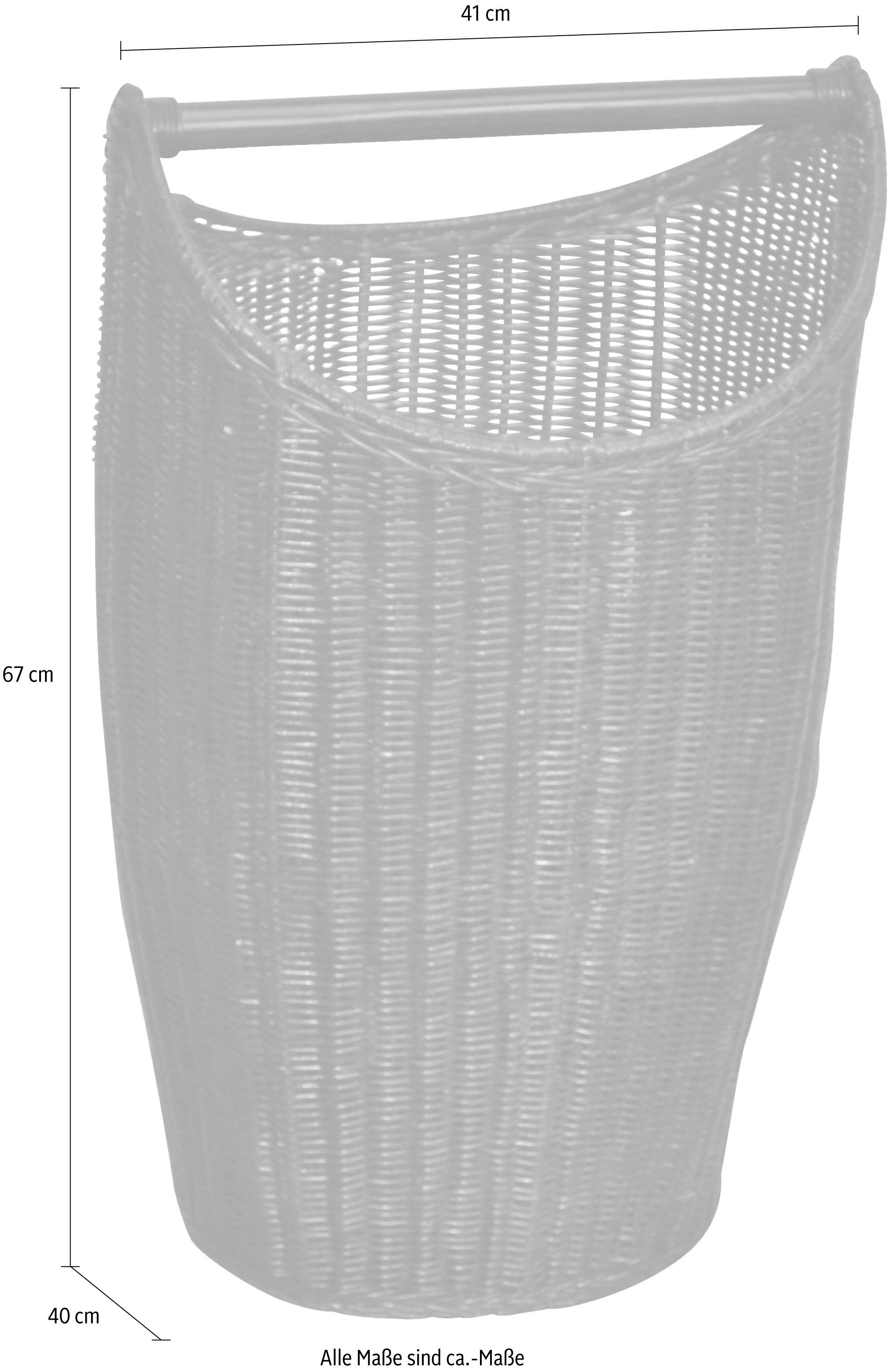 my home Wäschekorb, Rattangeflecht, Landhaus-Stil, mit günstig online kaufen