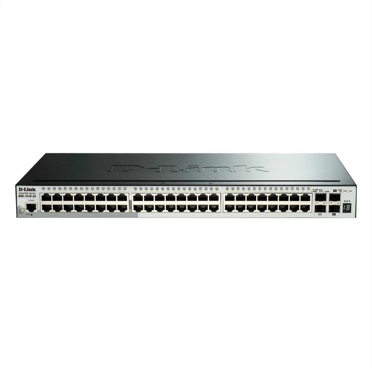 DGS-1510-52XMP 52-Port PoE+ Smart Managed Gigabit Stack Switch 4x10G Netzwerk-Switch