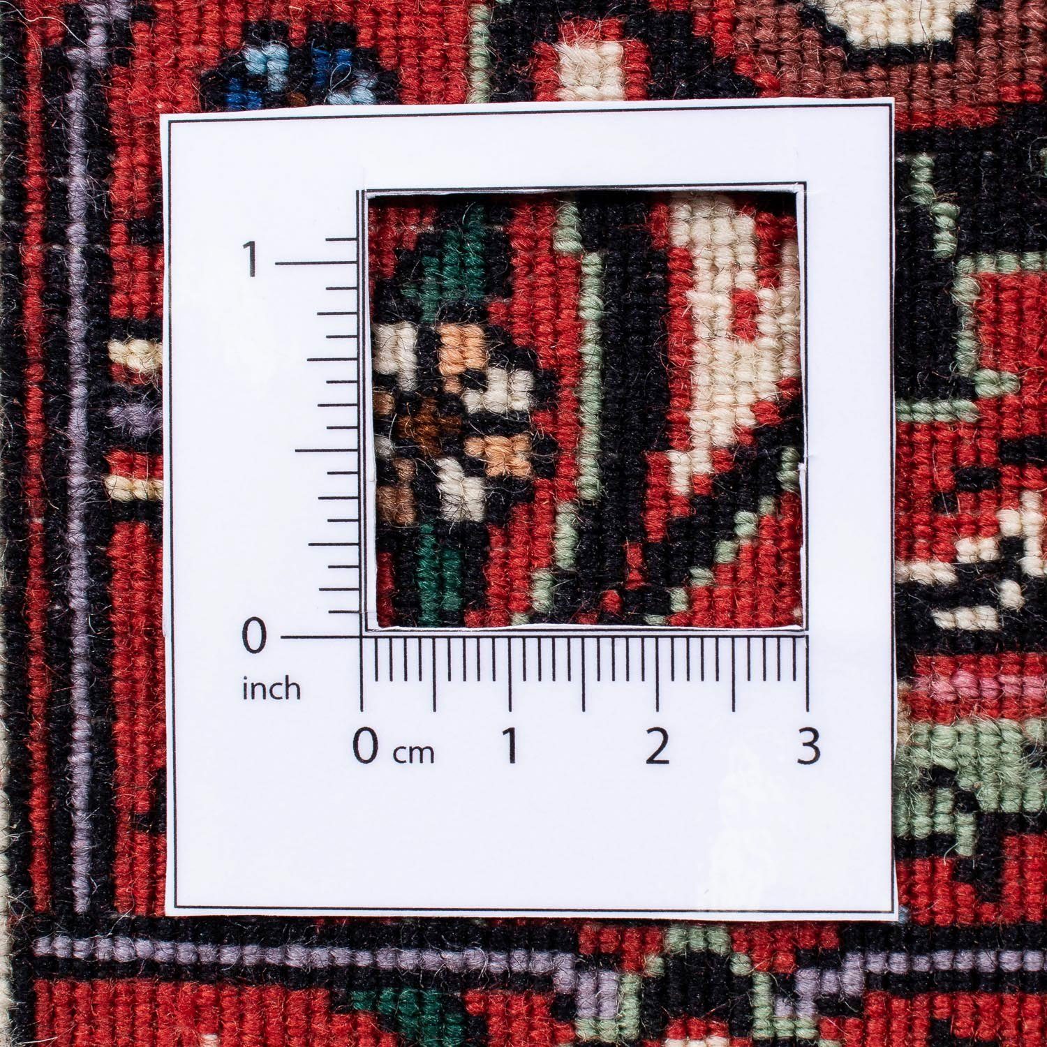 Orientteppich Perser - Bidjar - dunkelblau, Höhe: rechteckig, mm, x Handgeknüpft, - 15 morgenland, Wohnzimmer, 244 mit 168 Einzelstück Zertifikat cm
