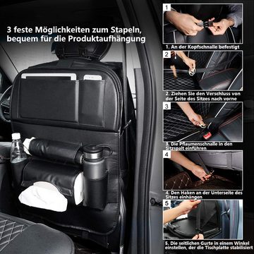 Juoungle Auto-Rückenlehnentasche Auto Rückenlehnenschutz Wasserdicht Autositz Aufbewahrungstasche