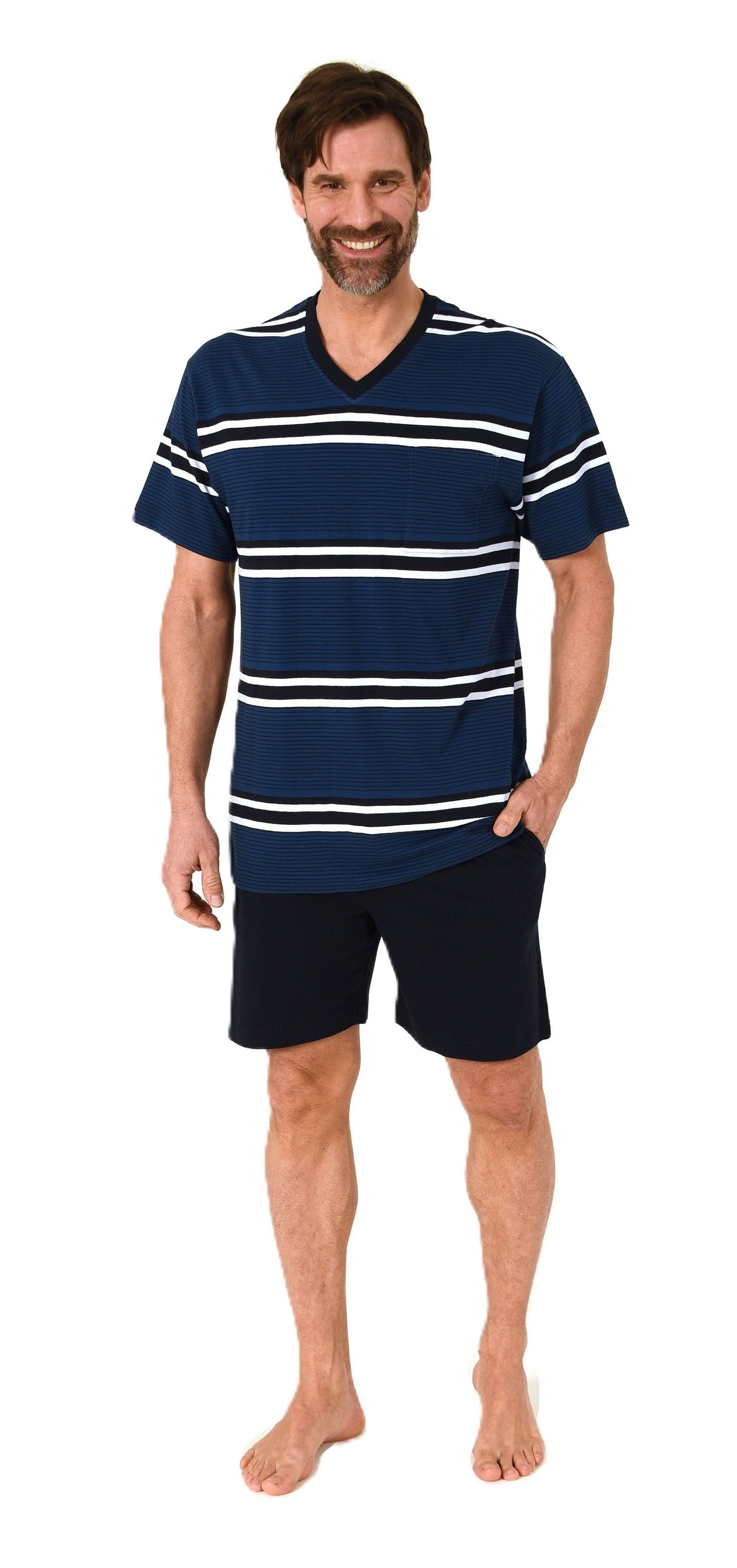 Normann Pyjama Normann Herren Schlafanzug kurzarm günstig online kaufen