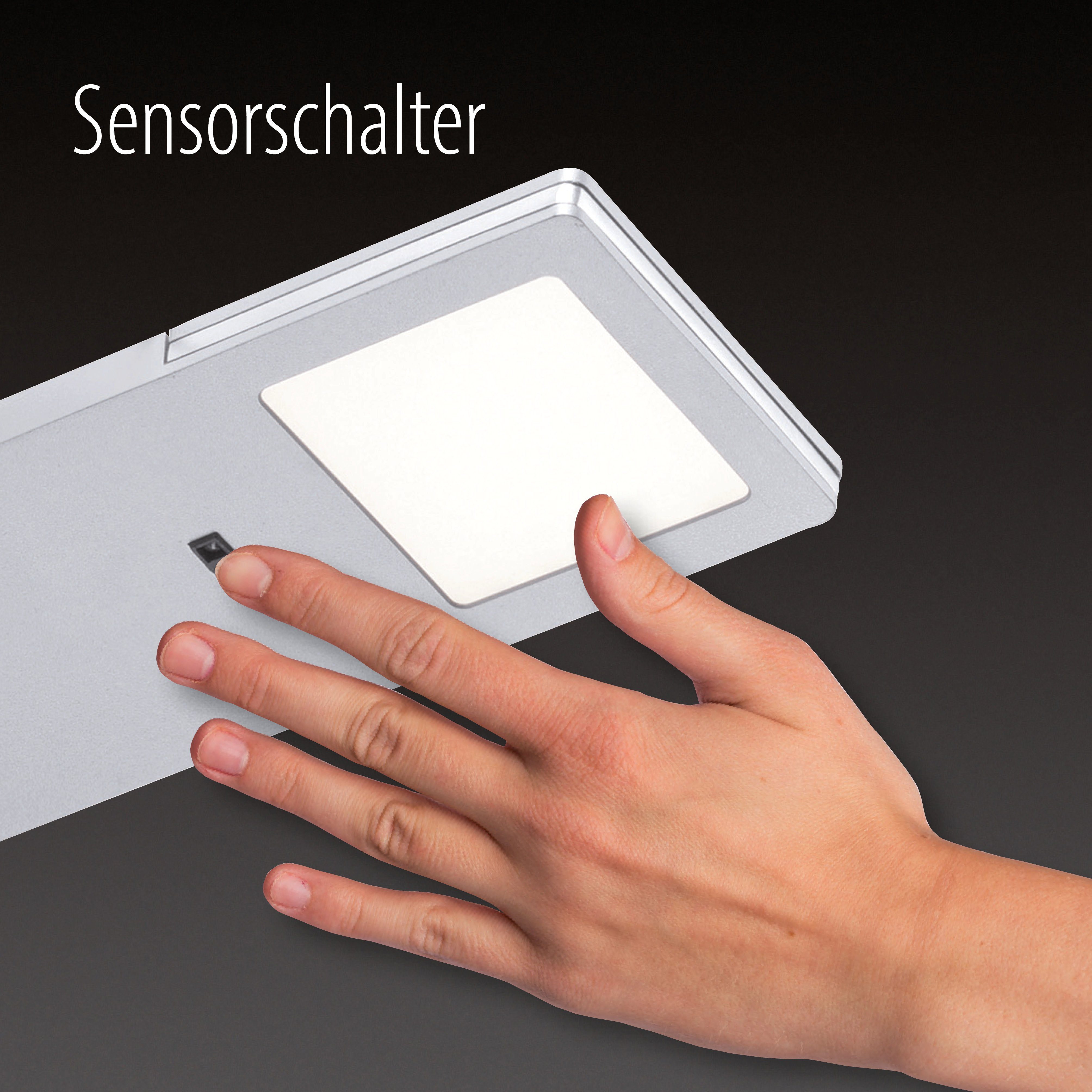 JUST LIGHT Unterschrankleuchte THEO, LED fest integriert, Warmweiß, LED Unterbauleuchte, Küchenlampe, Küchenbeleuchtung