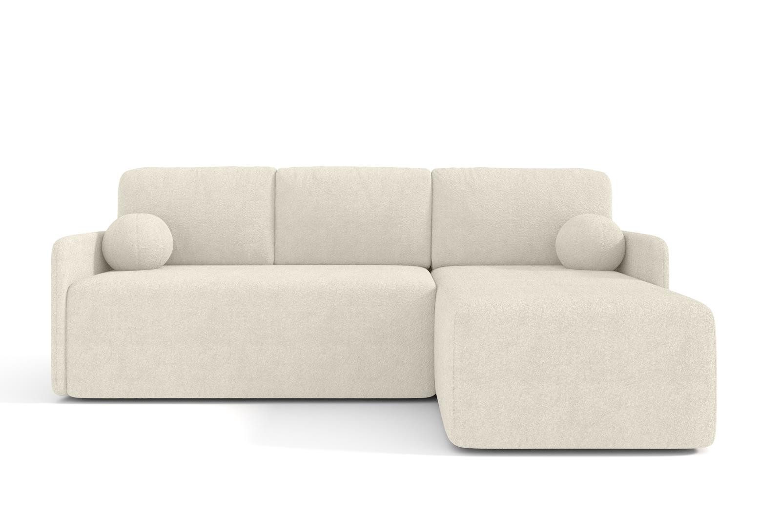 Compleo Ecksofa klein boucle, Eckcouch mit Schlaffunktion MODERNA Universel günstig online kaufen