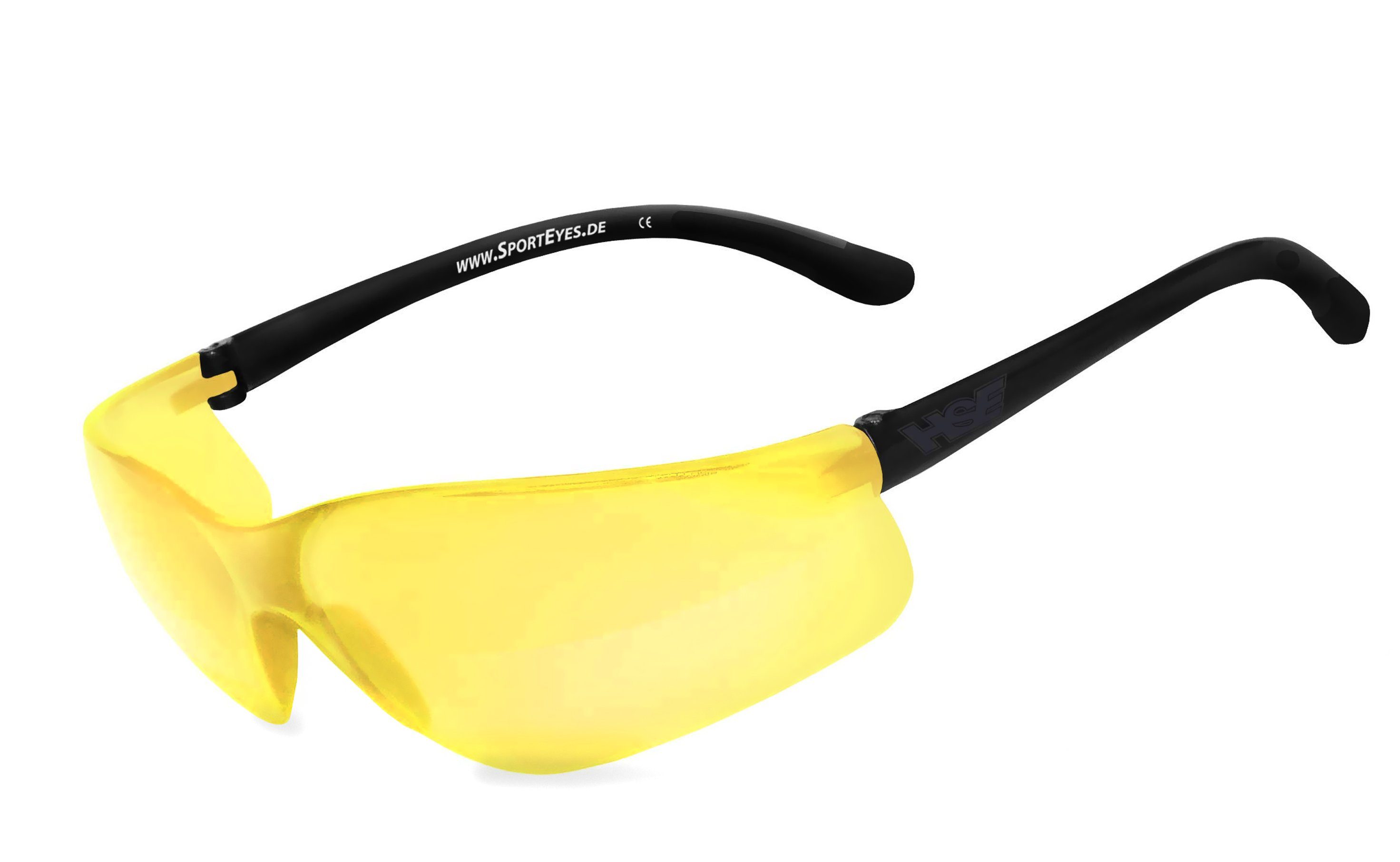 HSE - SportEyes Sportbrille DEFENDER 1.0, Steinschlagbeständig durch Kunststoff-Sicherheitsglas