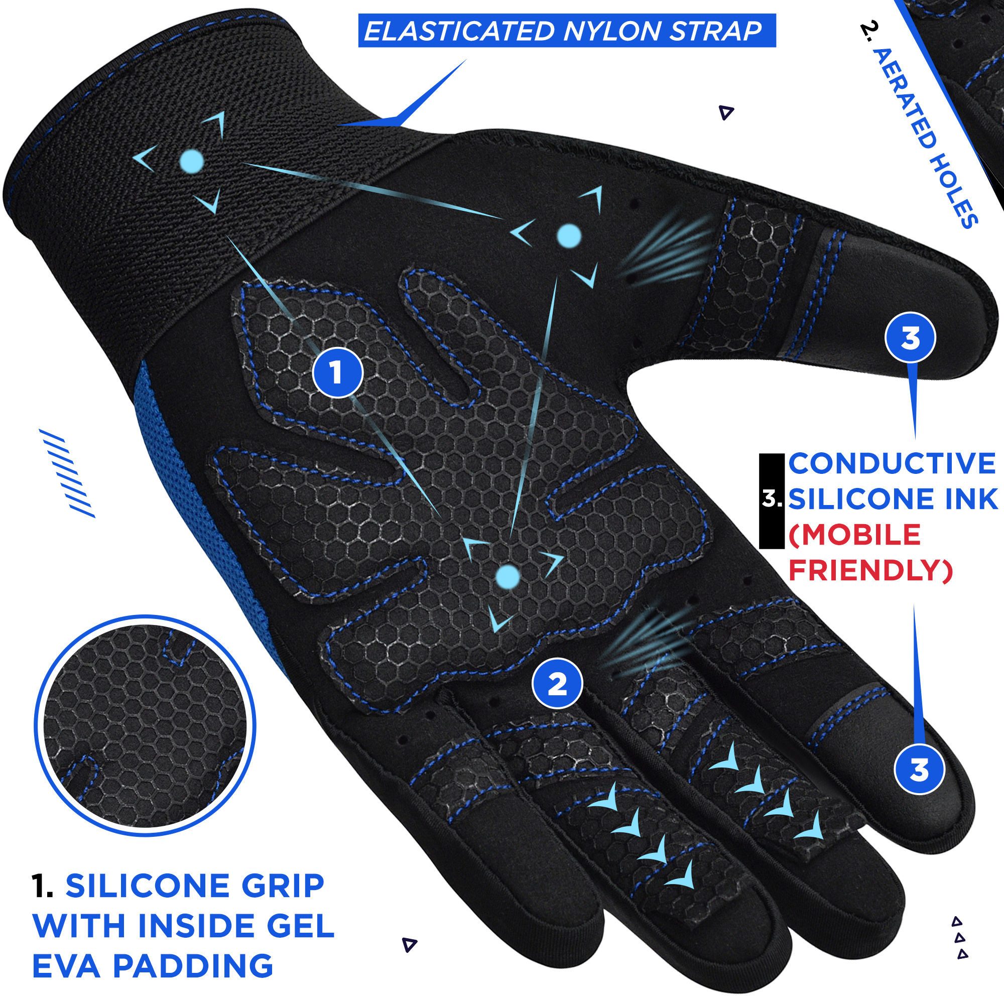 RDX Trainingshandschuhe RDX Fitness Handschuhe Full Finger Frauen Männer Gewichtheben Training